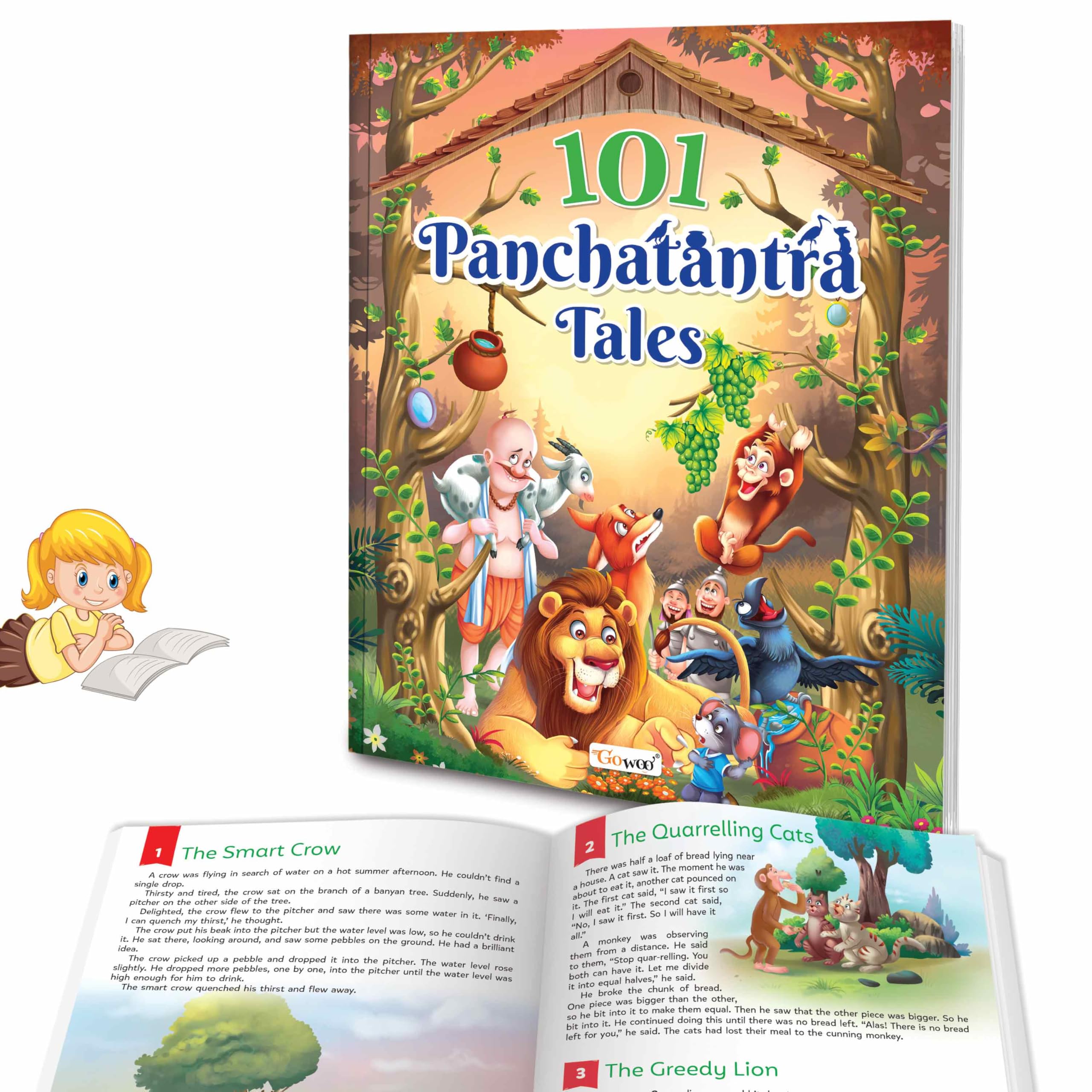 101 Panchatantra Tales book for kids (Paperback) : Fun and educational storybook, Tales from Panchatantra, Classic learning stor