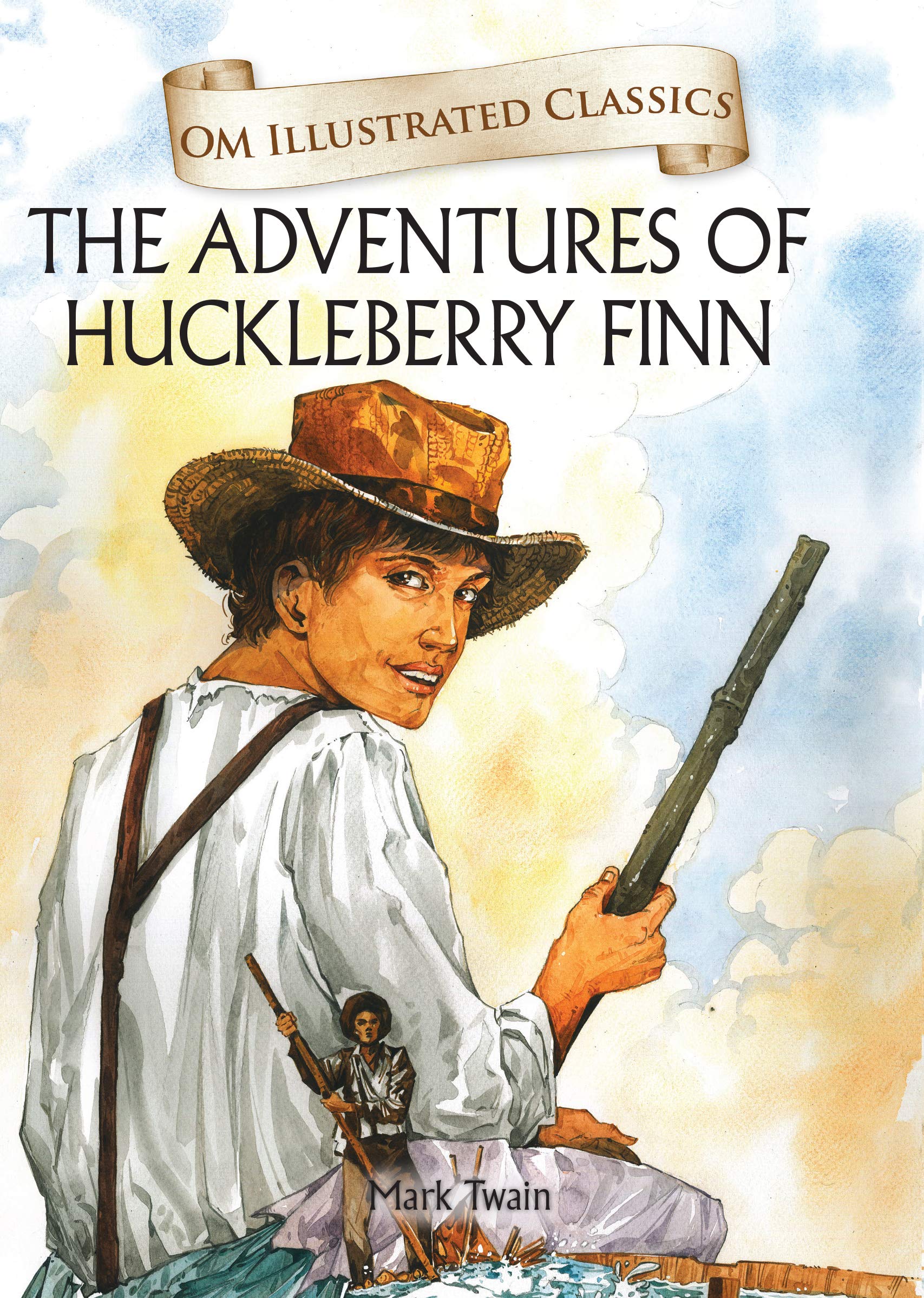 Children Classics  The Adventures of Huckleberry Finn  Illustrated Abridged Classics with Practice Questions (Om Illustrated C