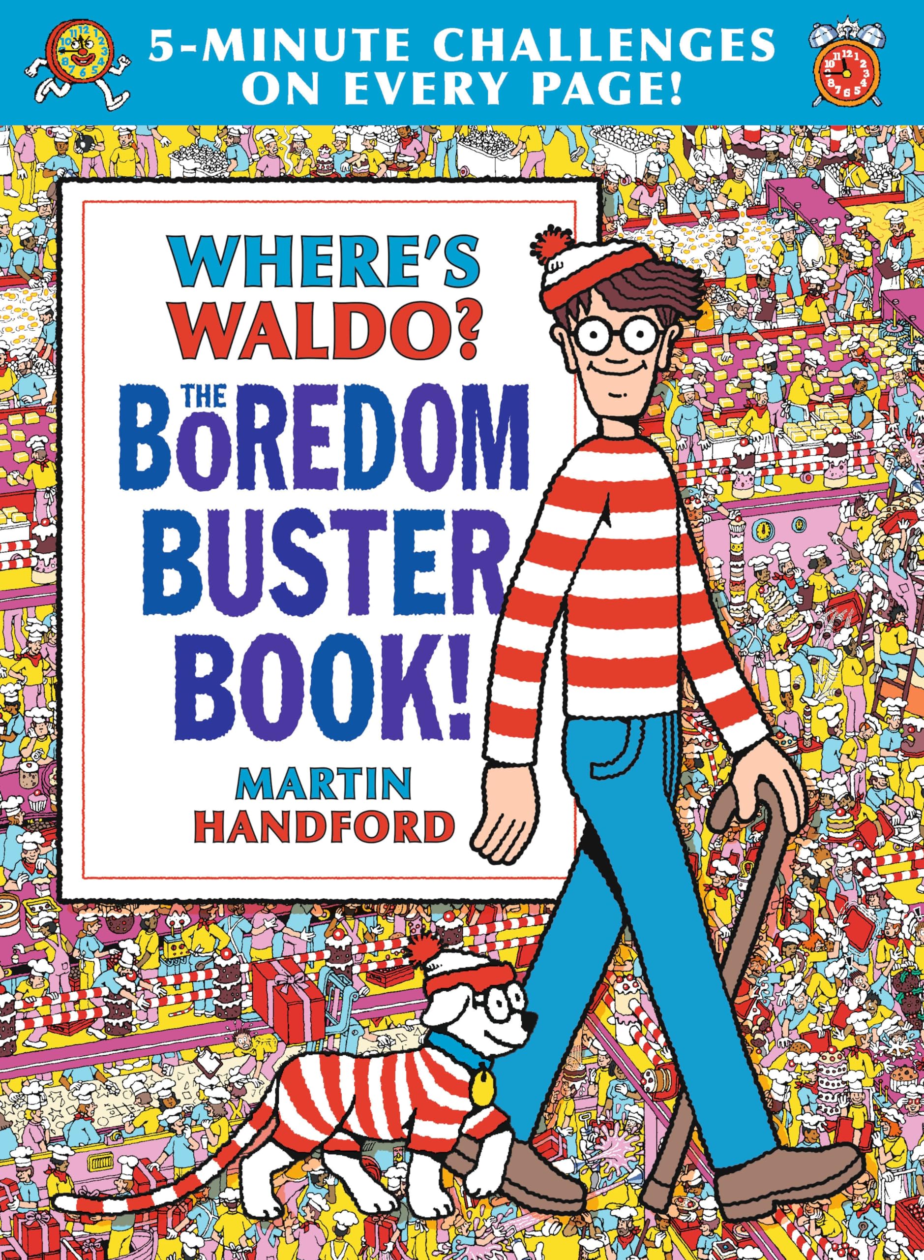 Wheres Waldo? The Boredom Buster Book: 5Minute Challenges: (Hidden Object Activity Book with Search & Find Puzzles, Mazes, Con