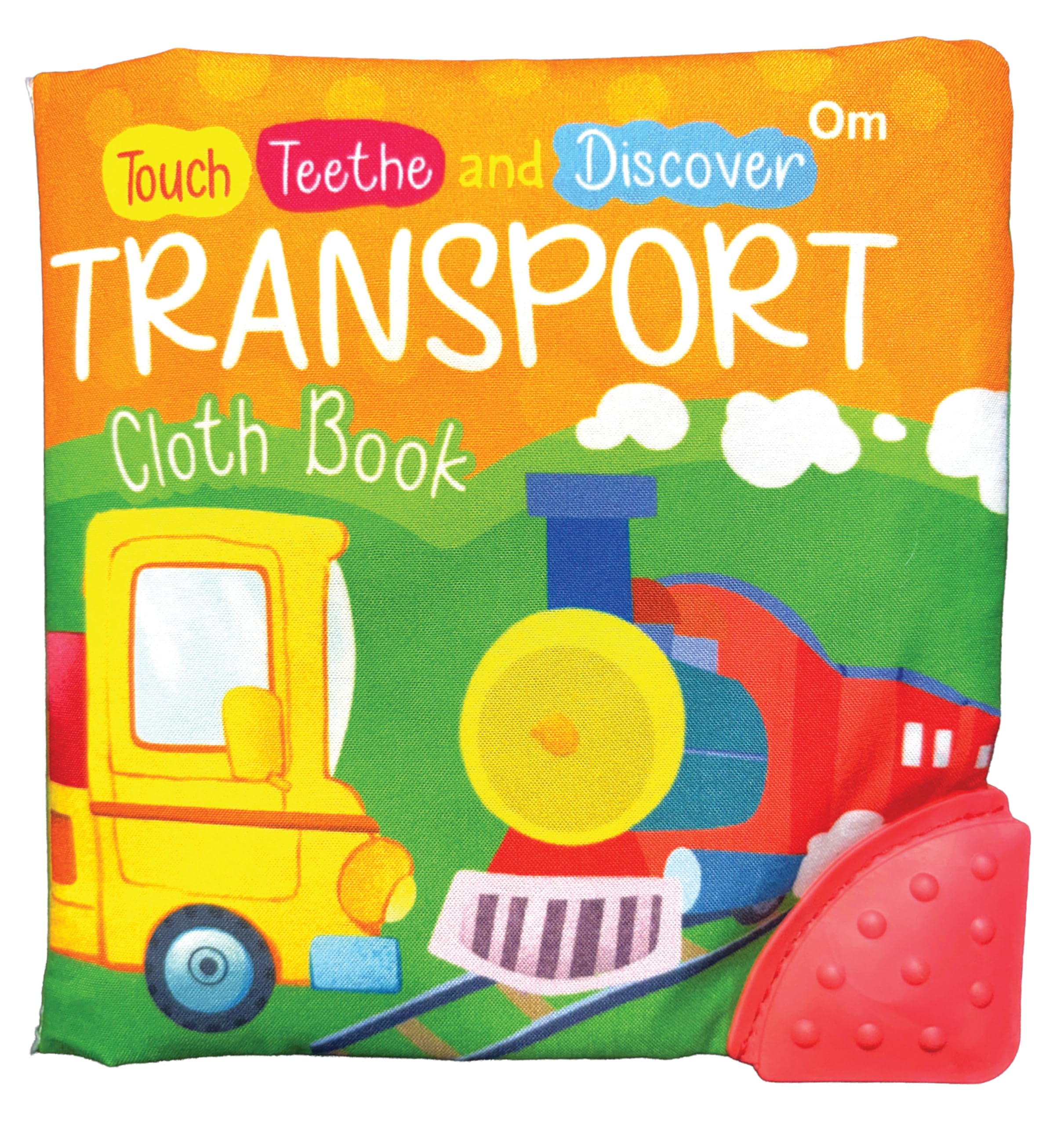 Transport Cloth Book: Touch, Teethe and Discover | A Soft Cloth book with a teether & Crinkle Sound | Novelty Book