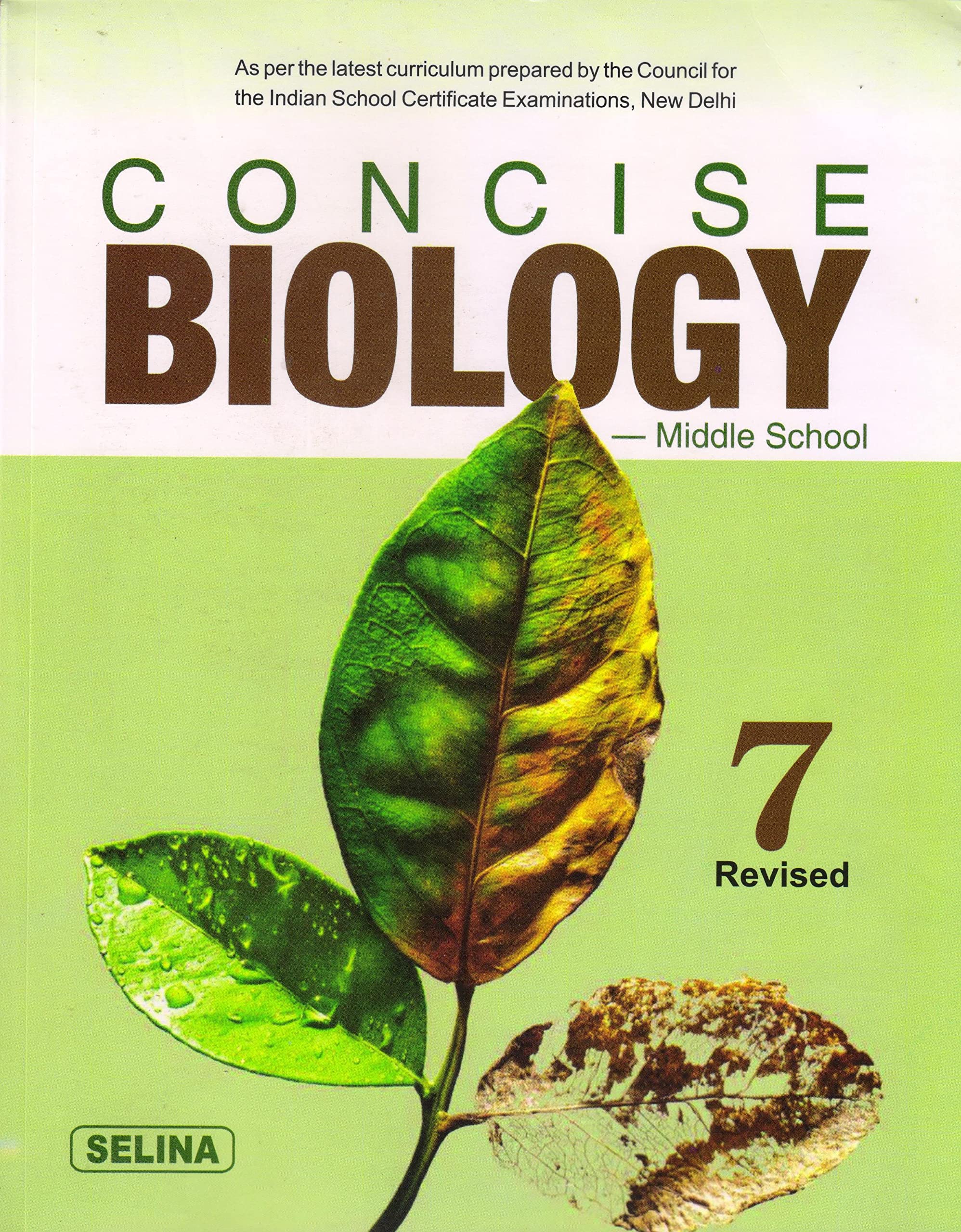 Concise Biology Middle School for Class 7  Examination (202223)