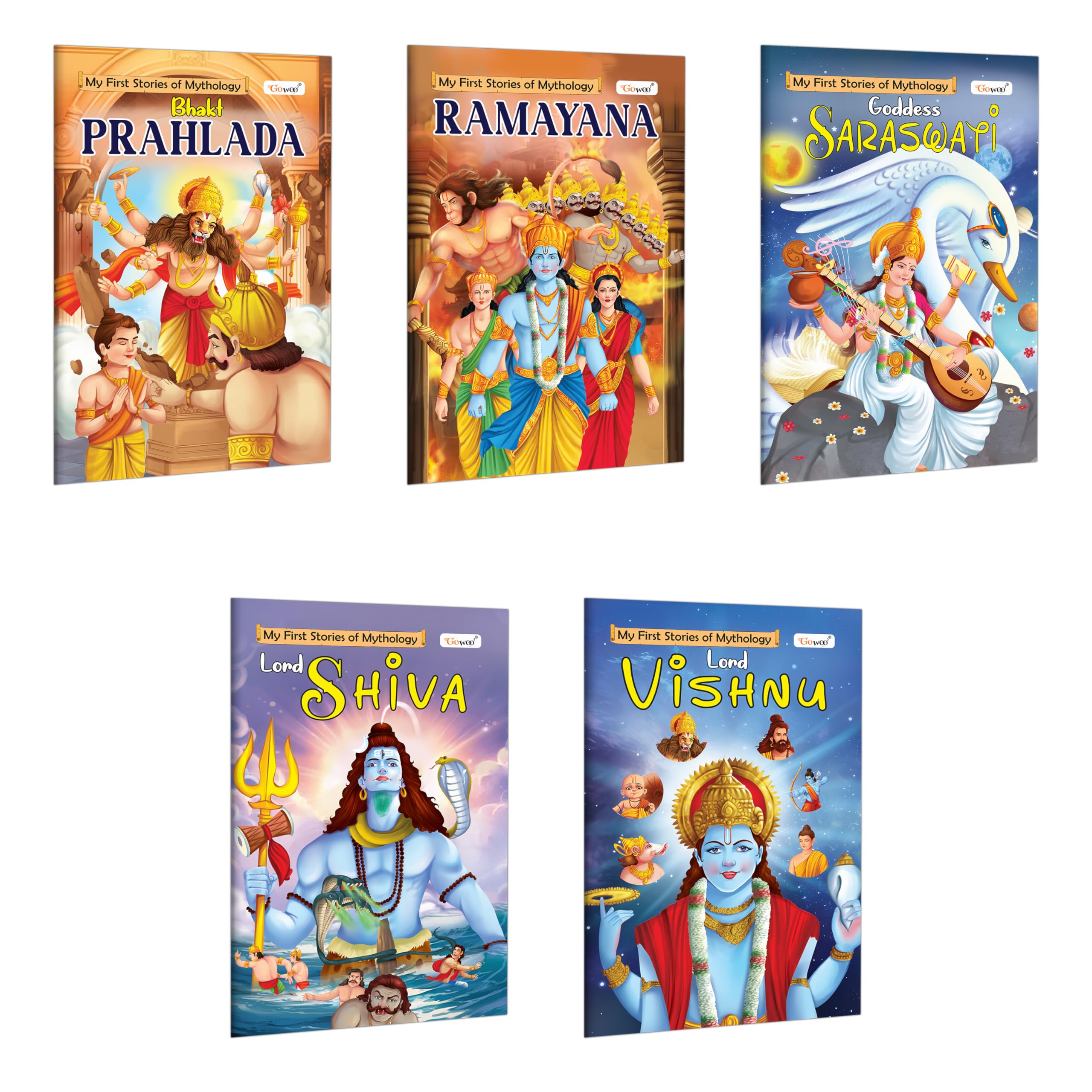 My First Mythology Story : Prahlad, Ramayan, Saraswati, Shiva and Vishnu : Picture books for toddlers, Early learning storybooks