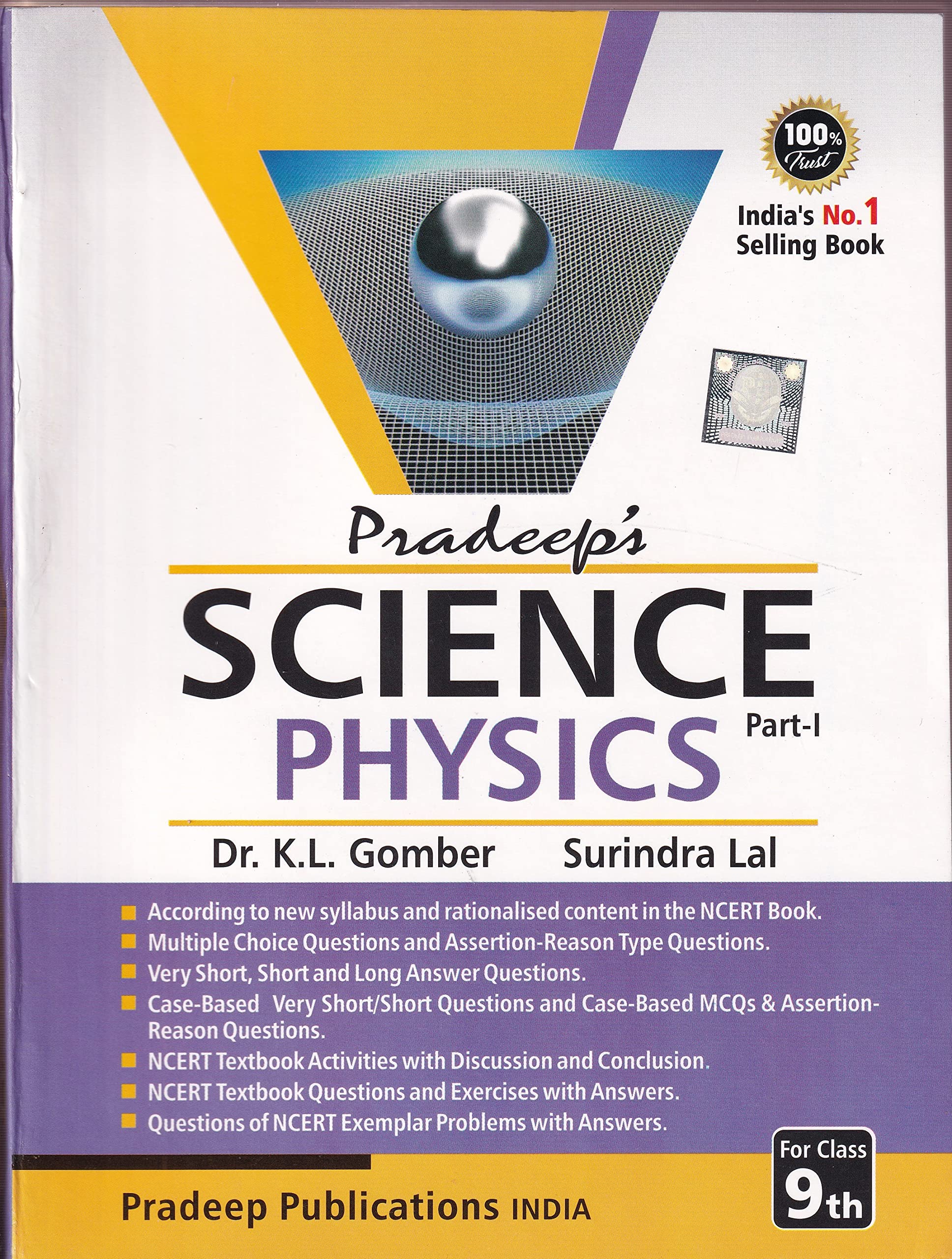 Pradeeps Science Part 1 Physics for CBSE Class 9  Examination 20232024
