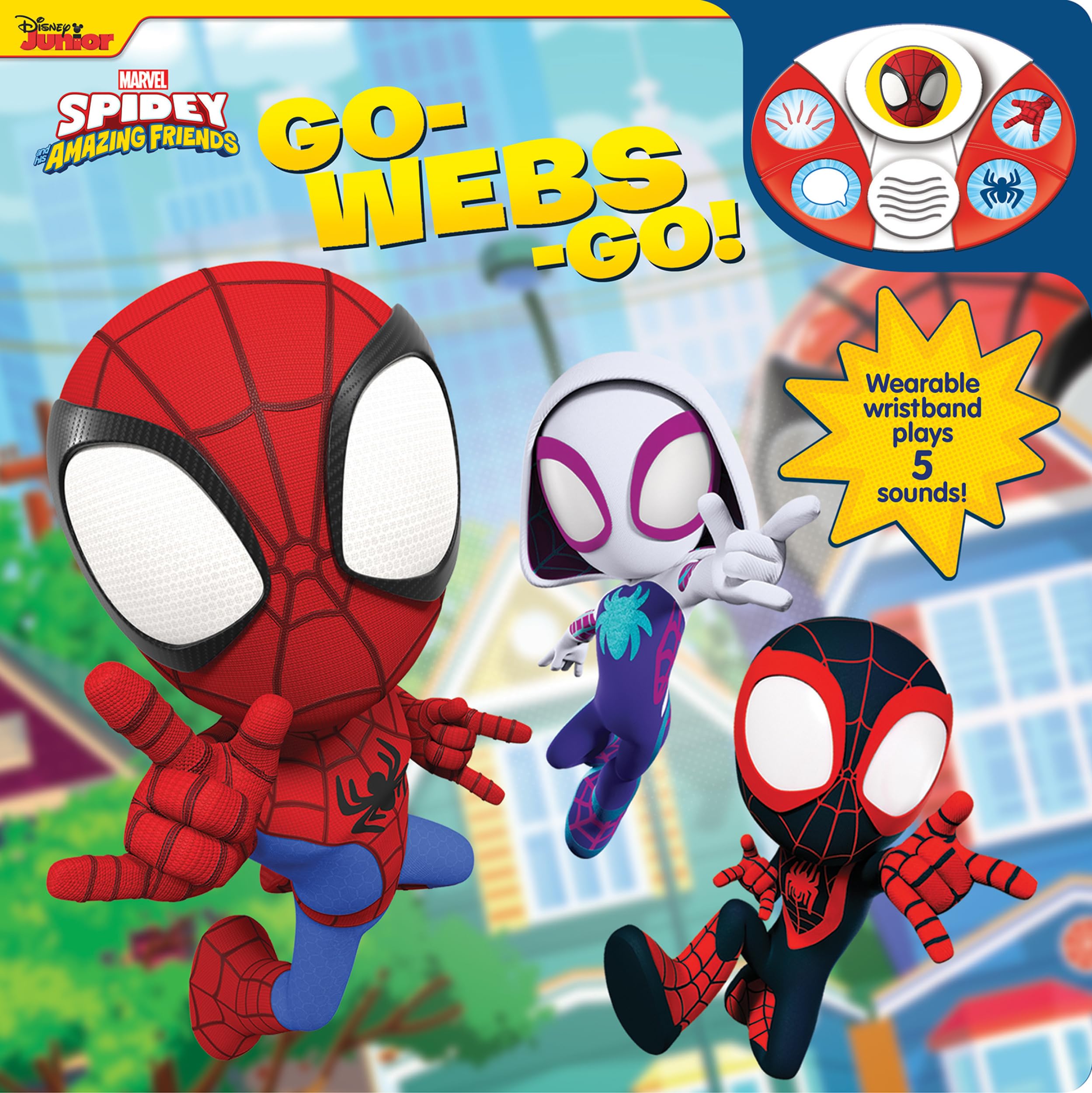 Disney Junior Marvel Spidey and His Amazing Friends: GoWebsGo! Sound Book and Wristband