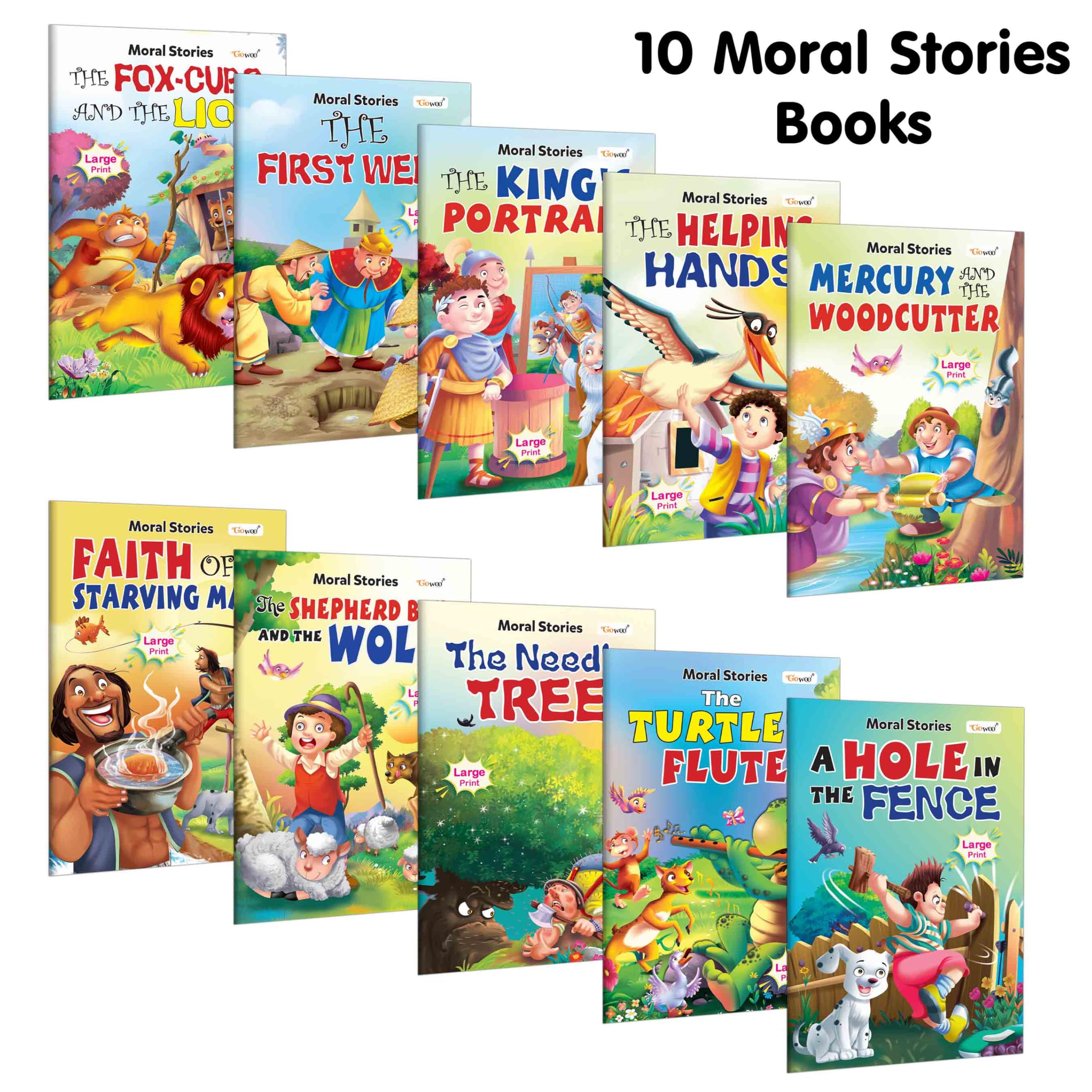 Picture Book Collections for Early Learning Pack 1 : Kids Story Book Collection of 10 Books | My First Library Early Learning 
