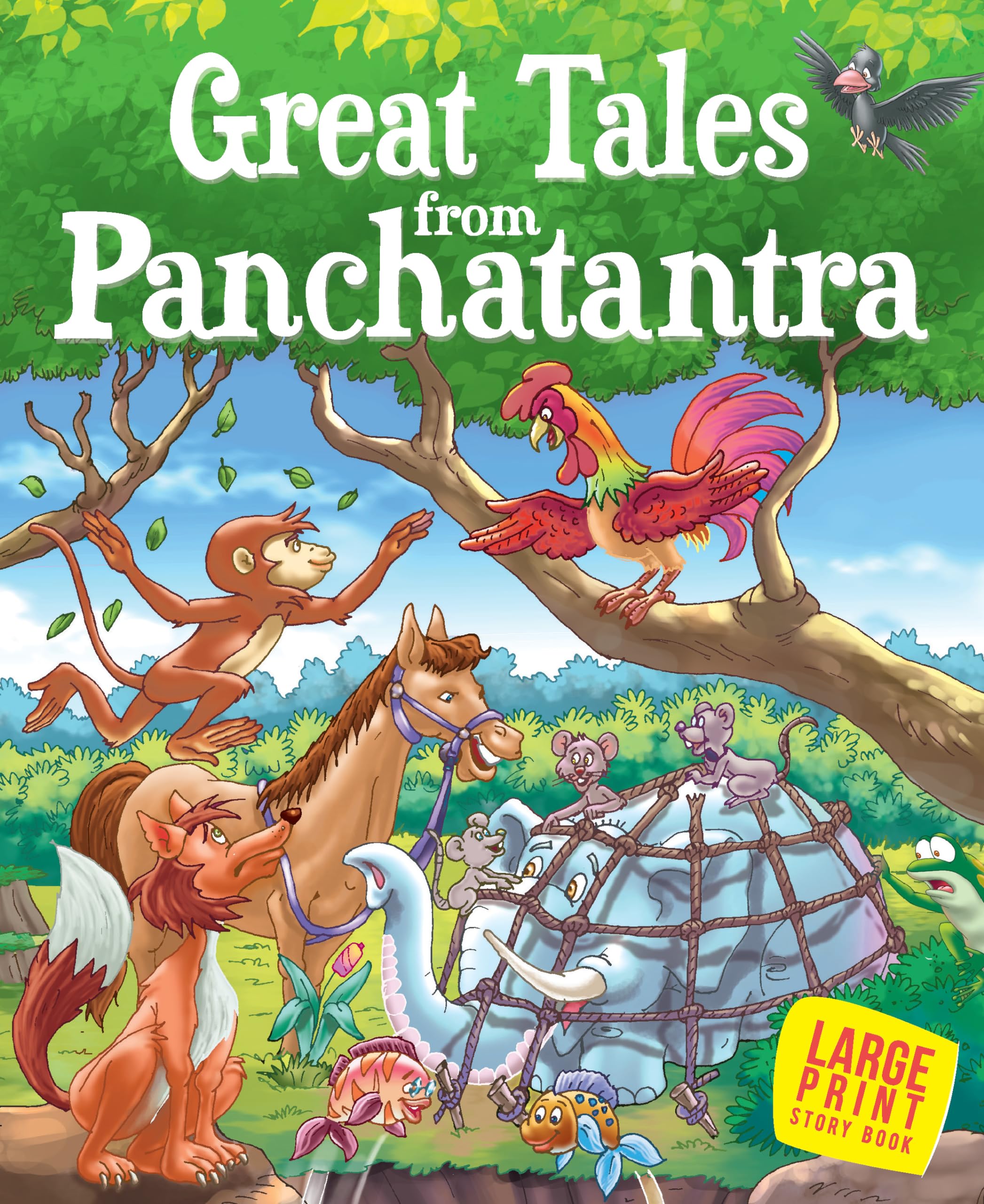 Story Book: Great Tales from Panchatantra  Large Print Story book  Panchatantra story book for kids