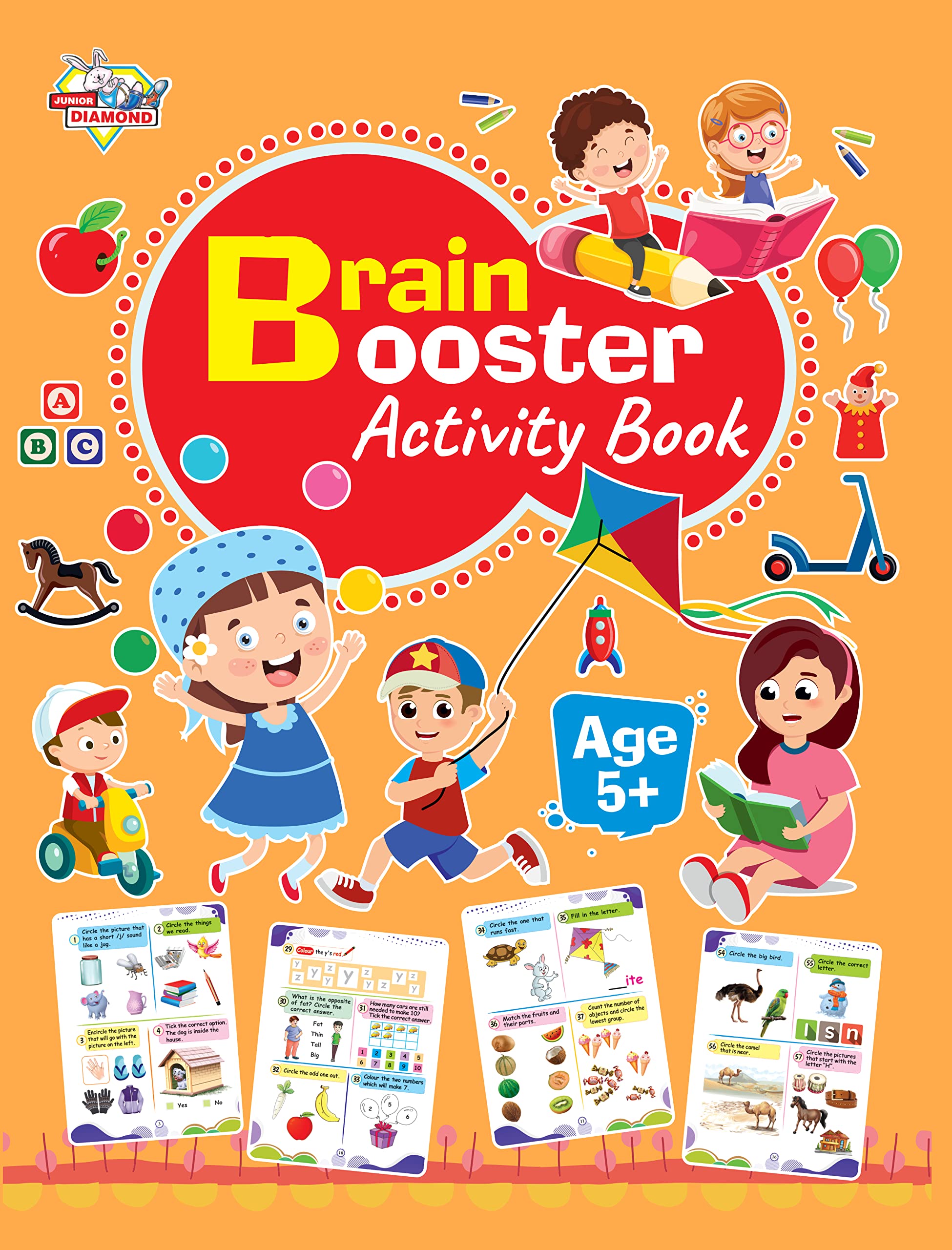 Brain Booster Activity Book  Age 5+ (Fun Learning Activity Book for Kids)