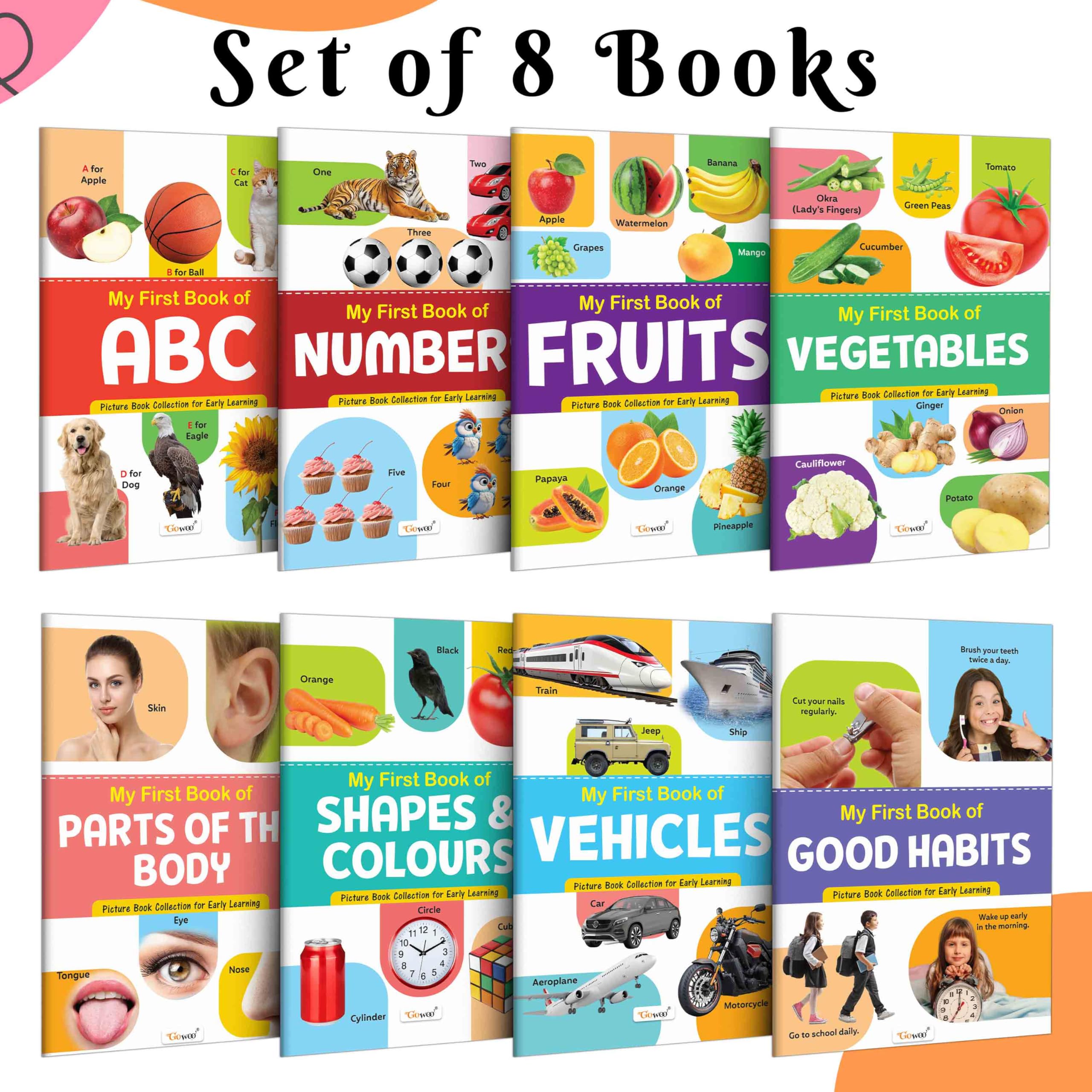 My First Picture Book Collection For Early Learning : Books For Children, Learning Picture Library For Kids, Toddler book, Early