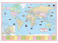 World Political Map | Laminated Both Sides | Size : 70100 Cm | World Map
