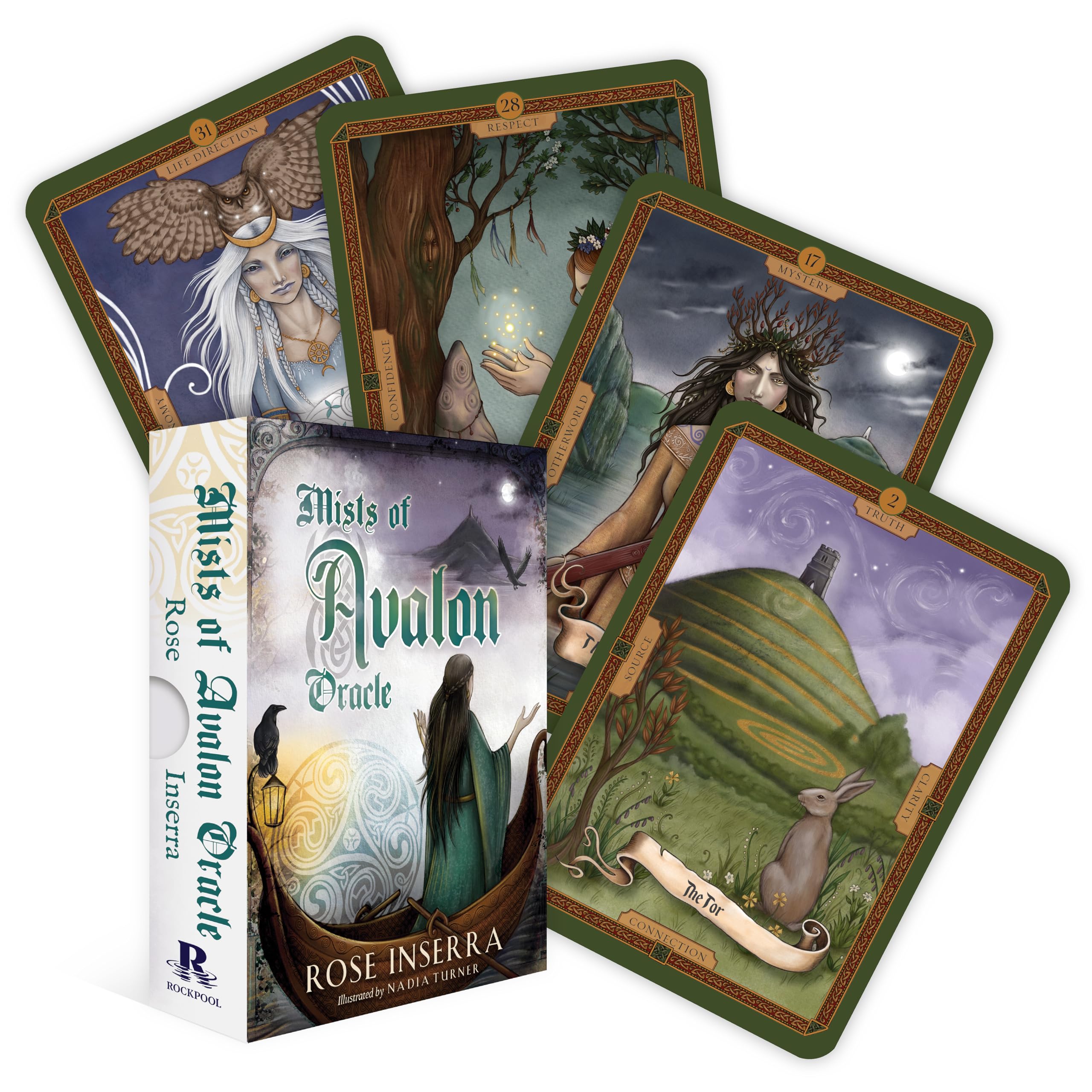 Mists of Avalon Oracle: (36 FullColor Cards and 128Page Booklet) (Rockpool Oracle Card Series)