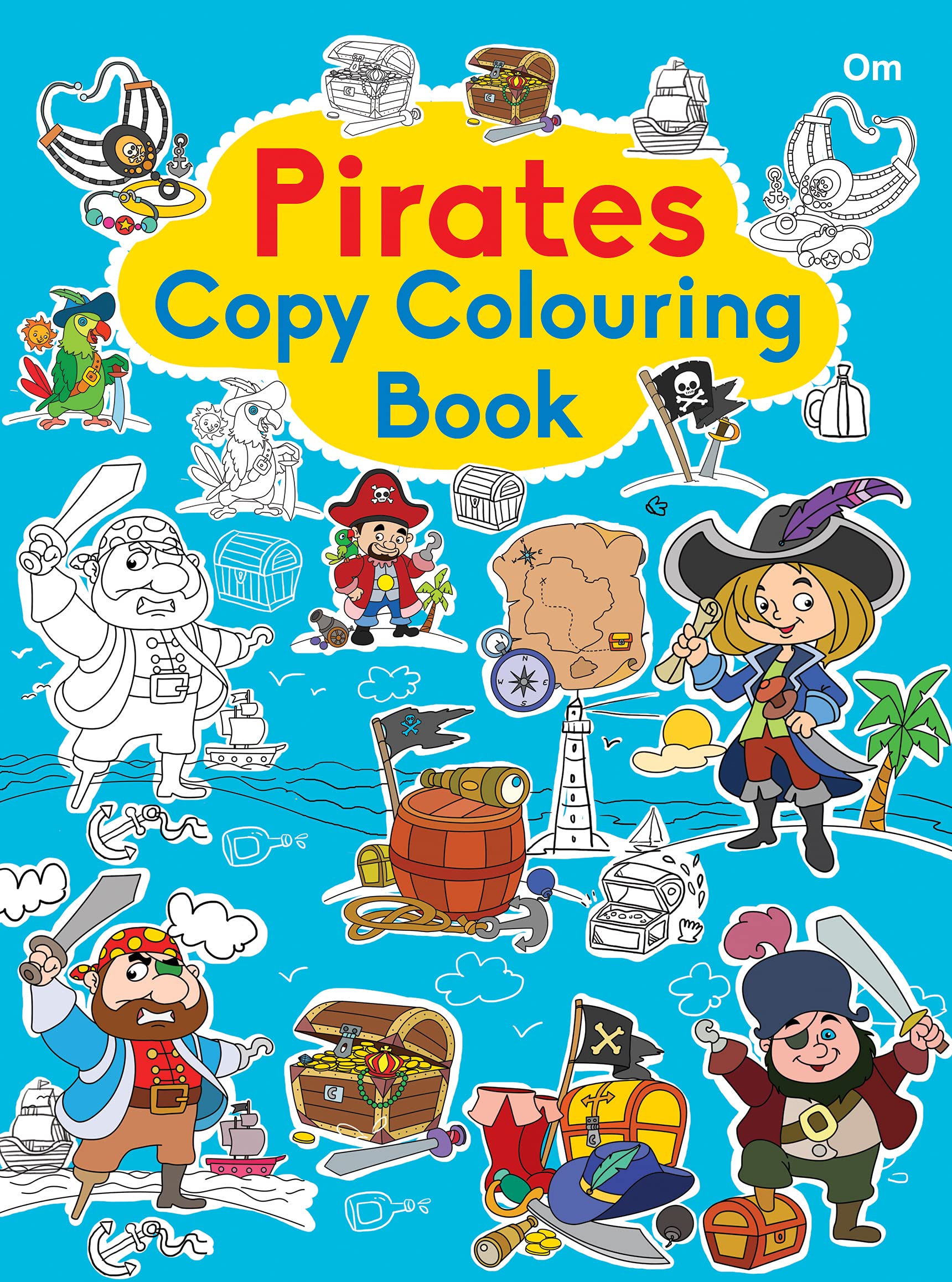 Colouring book : Copy Colouring Book Pirates (Colouring book for kids)