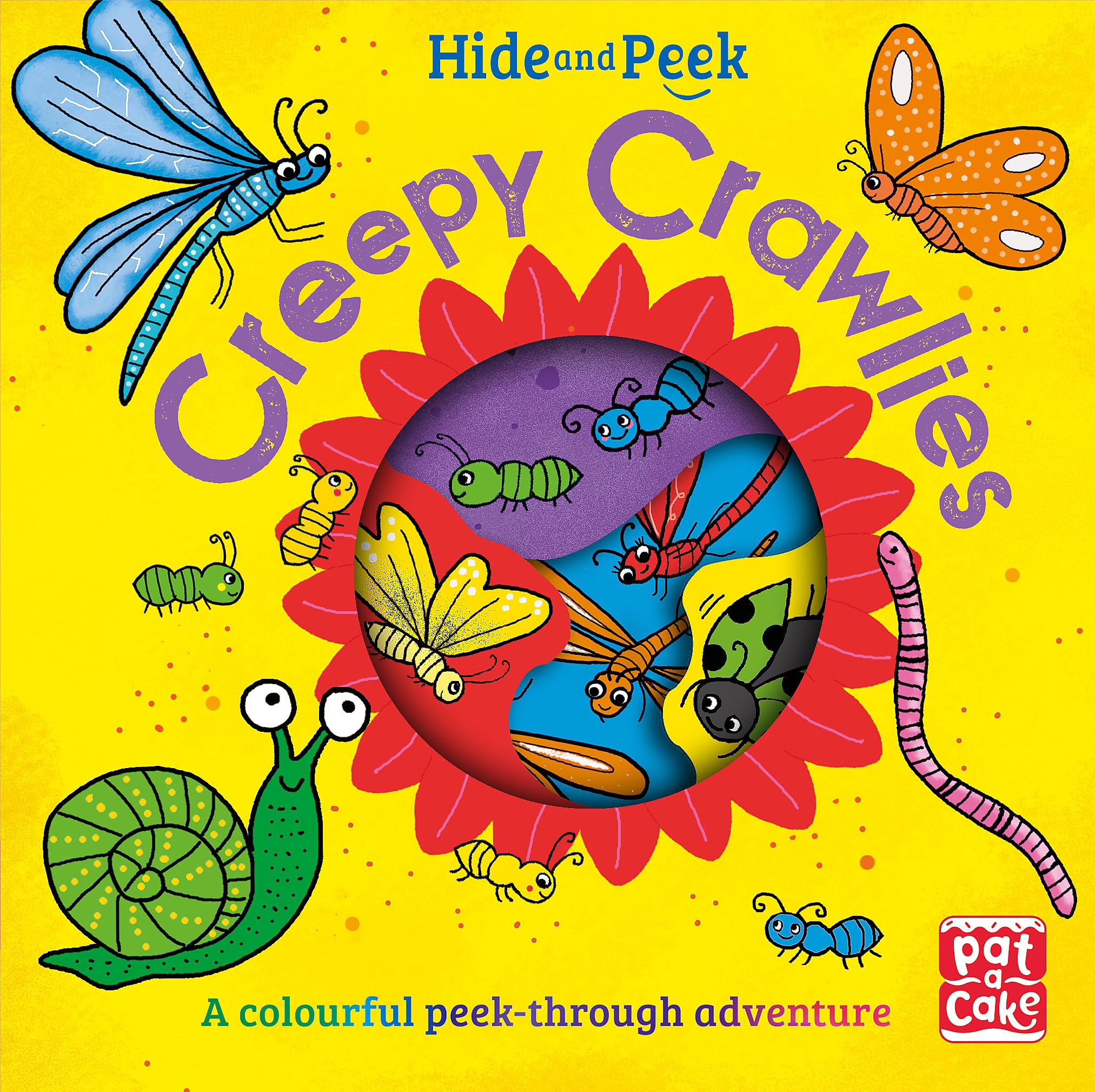 CREEPY CRAWLIES: A colourful peekthrough adventure board book (Hide and Peek)