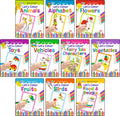 Lets Colour (Set Of 10 Books):Gift Set For Children Who Love Colouring, Drawing & Painting | Includes Alphabet, Toys, Vehicles, 