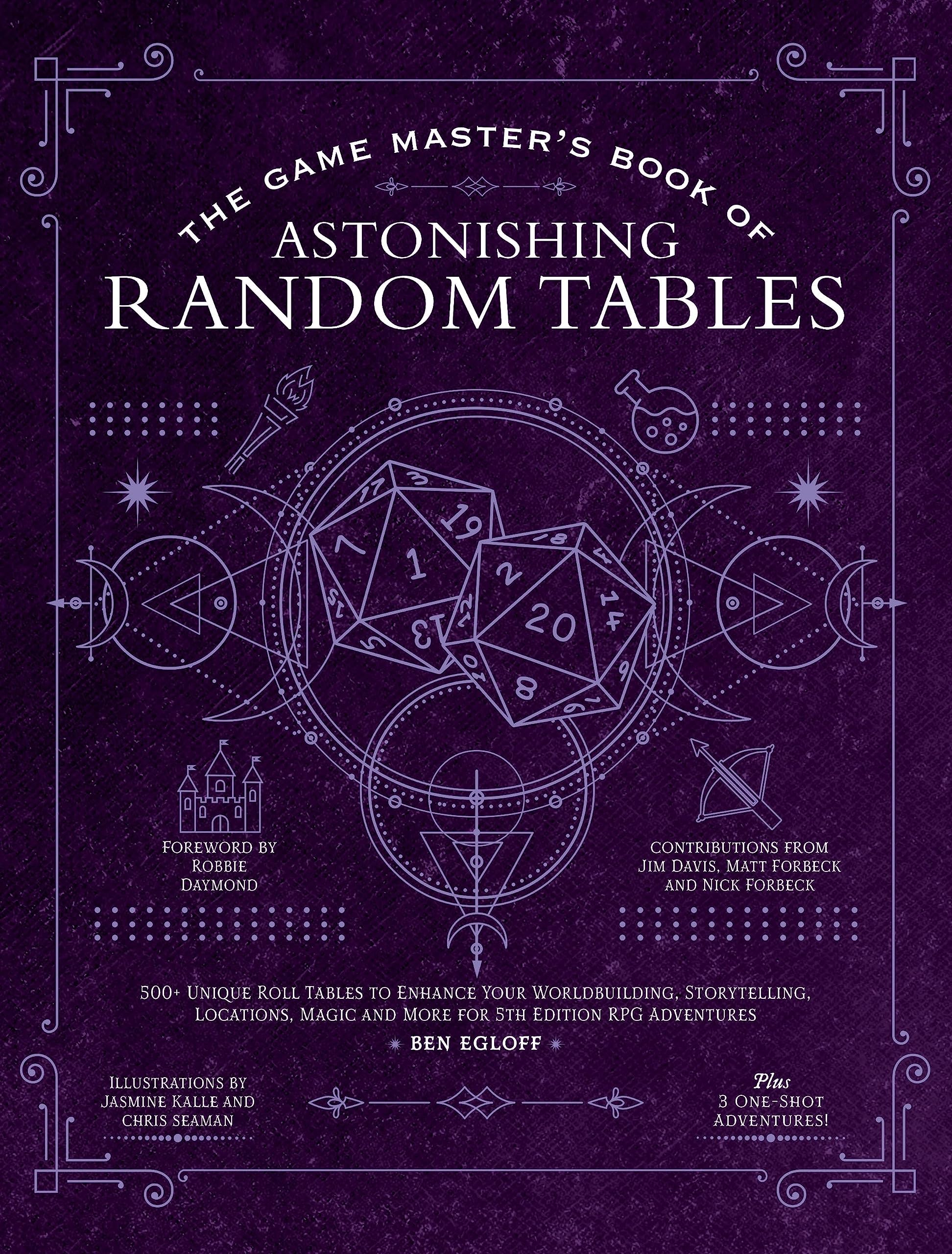 The Game Masters Book of Astonishing Random Tables: 300+ Unique Roll Tables to Enhance Your Worldbuilding, Storytelling, Locati