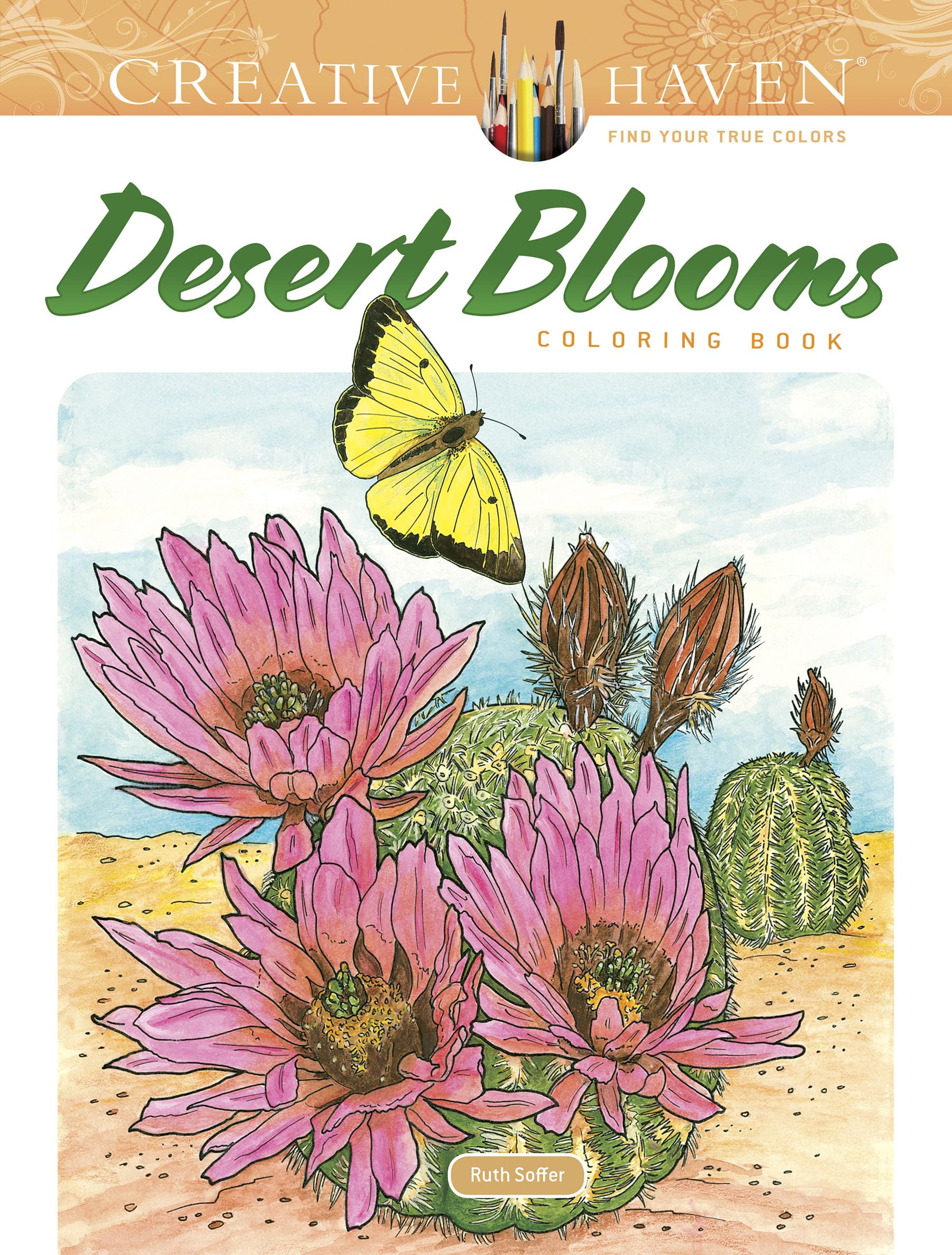 Creative Haven Desert Blooms Coloring Book (Adult Coloring Books: Flowers & Plants)