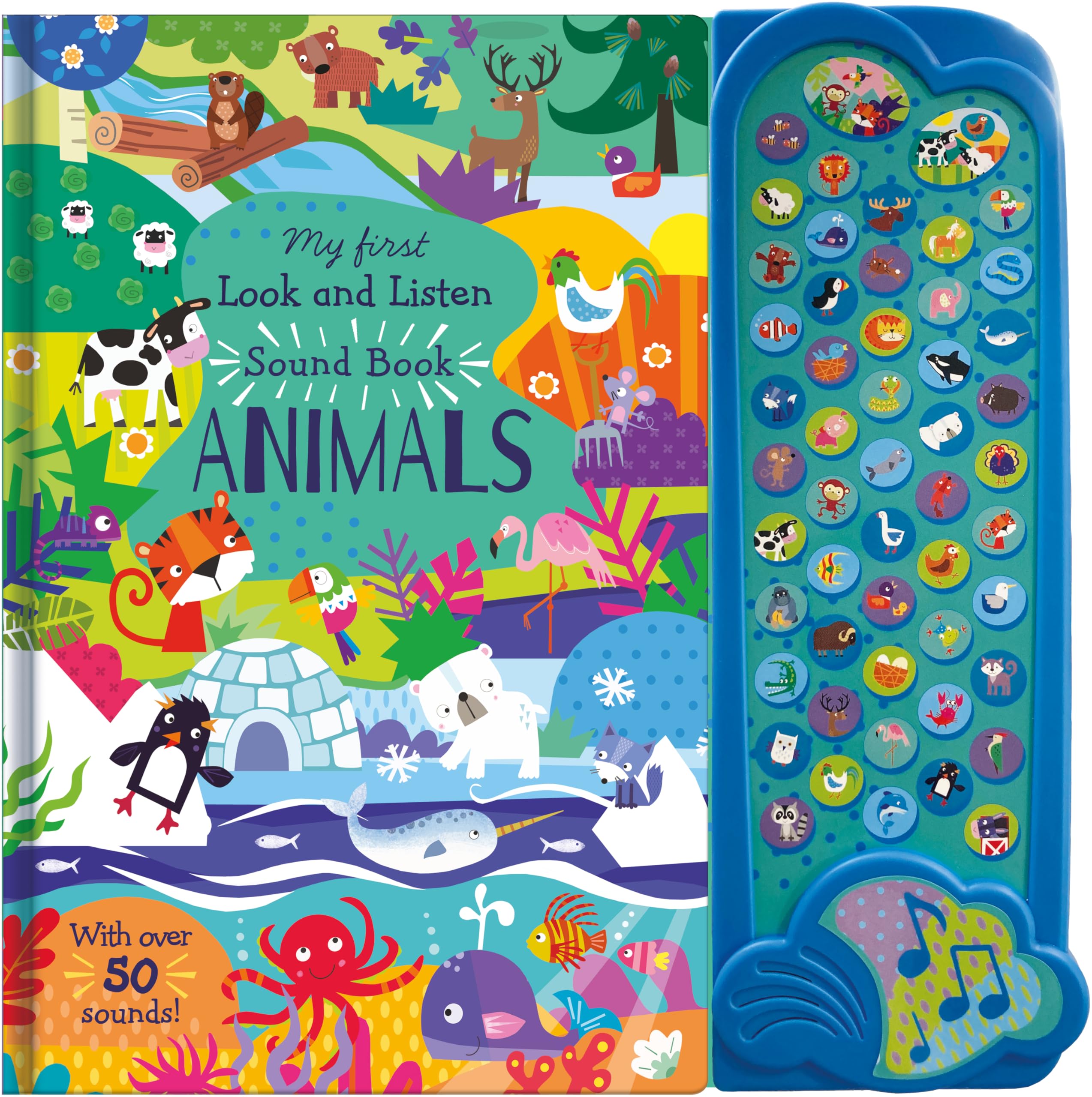 North Parade Publishing Sound Book Look and Find Animals.