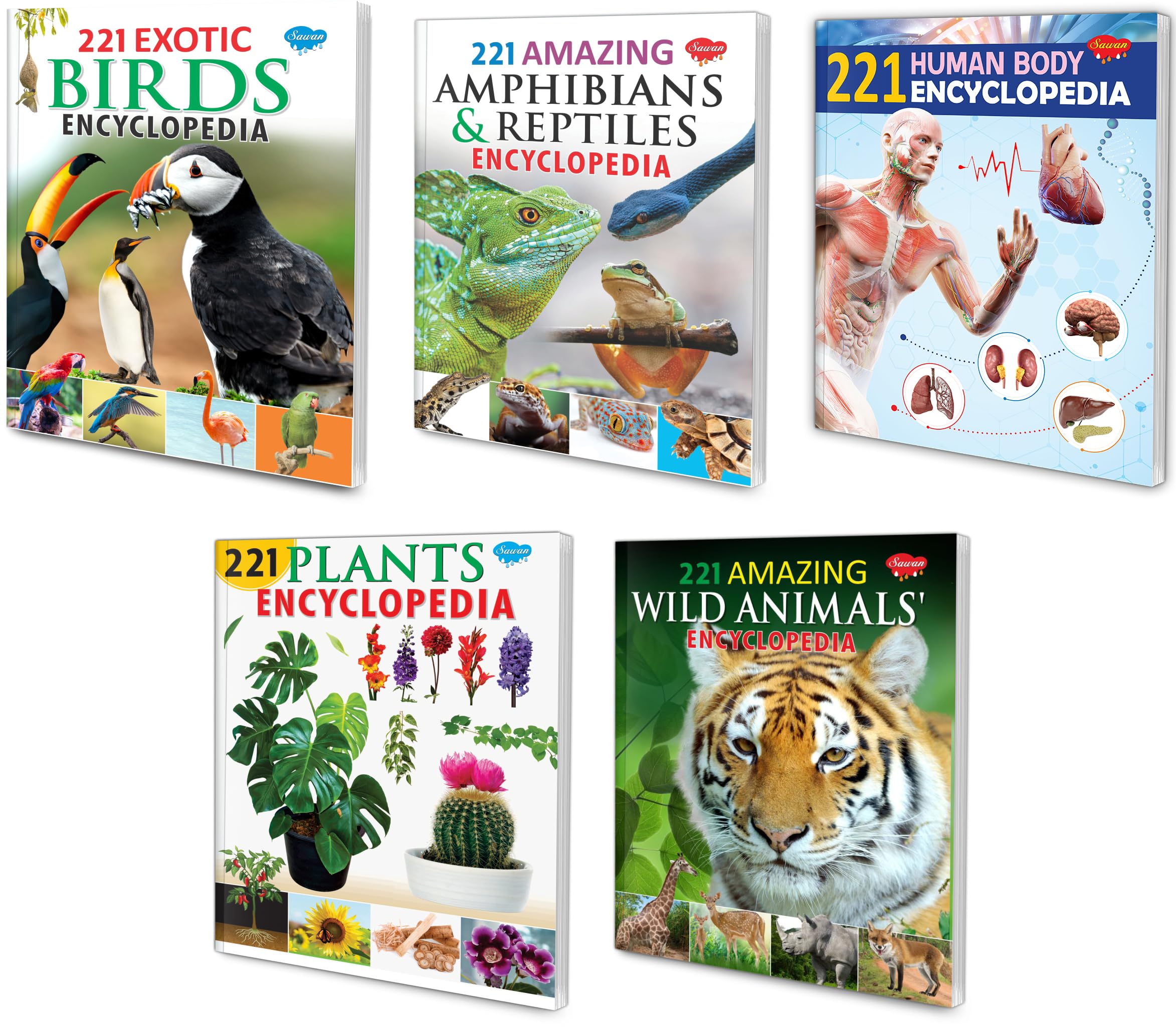All In One Encyclopedias | Pack Of 5 Books [Paperback] Sawan; Sashank And Sahil