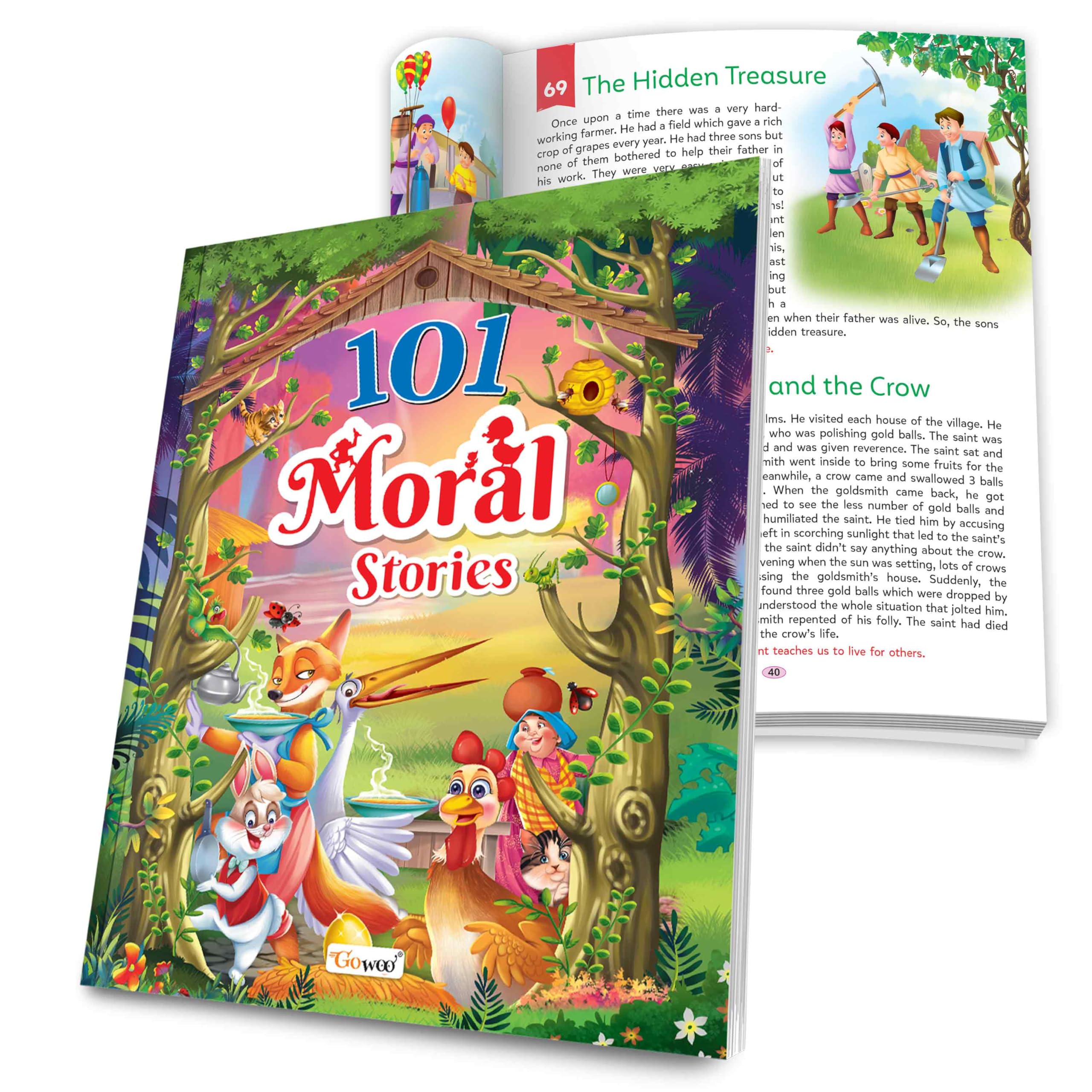 English Short Stories  101 Moral Stories (Ages 312) (Paperback) : Bedtime Short Stories With Colourful Pictures for Children, 