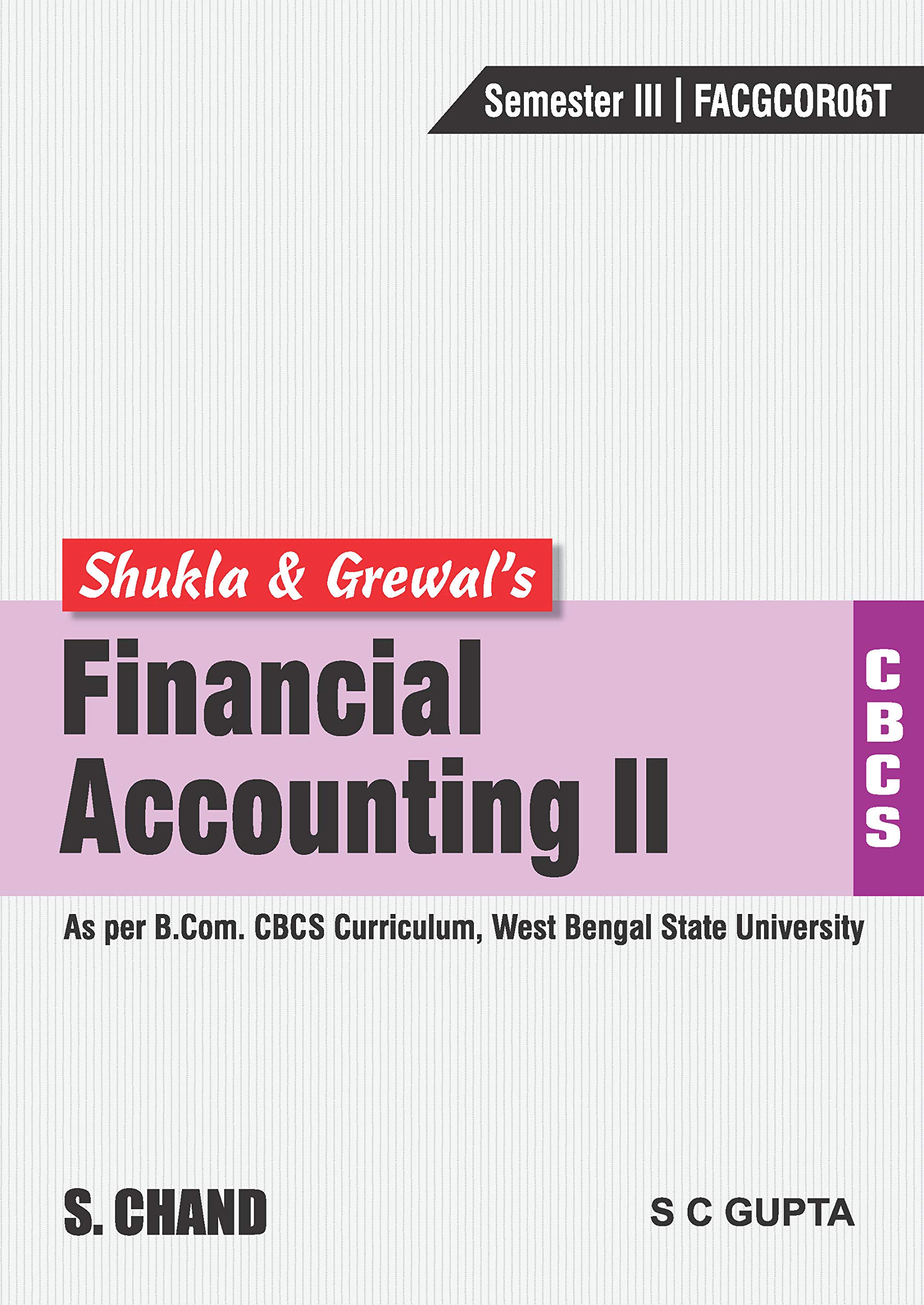Financial Accounting II [CBCS Wbsu]