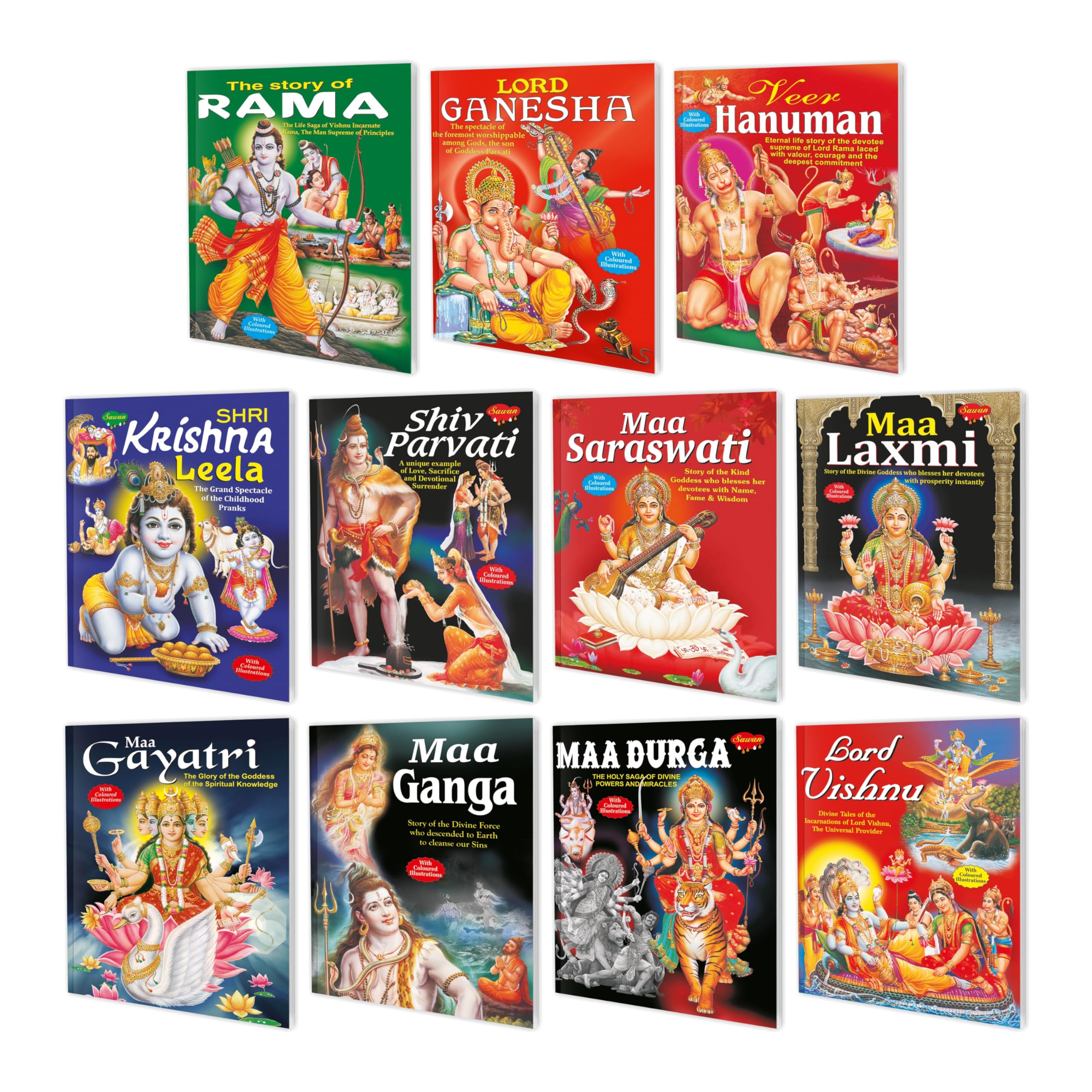 Children Story Books Of Gods & Goddesses Complete Combo | Set 11 Story Books