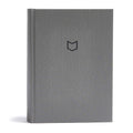 CSB He Reads Truth Bible, Charcoal Cloth Over Board, Black Letter, Wide Margins, Journaling Space, Illustrations, Reading Plans,