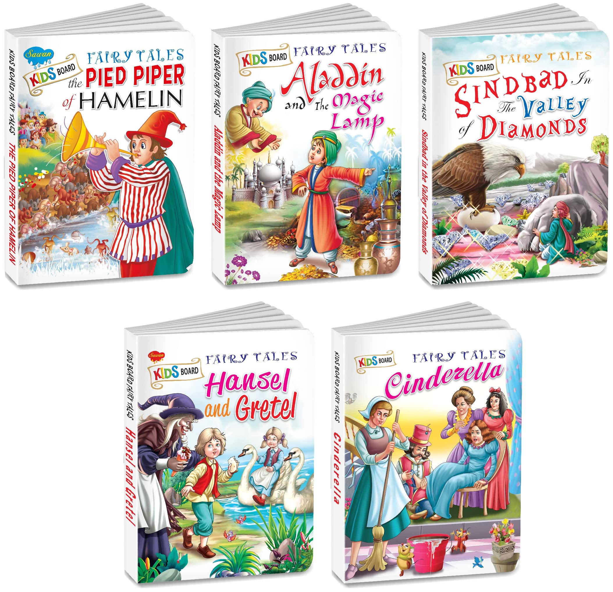 My Charming Board Books | Pack Of 5 Books (V2) | Super Jumbo Combo For Collecters And Library Kids Board Fairy Tales Books
