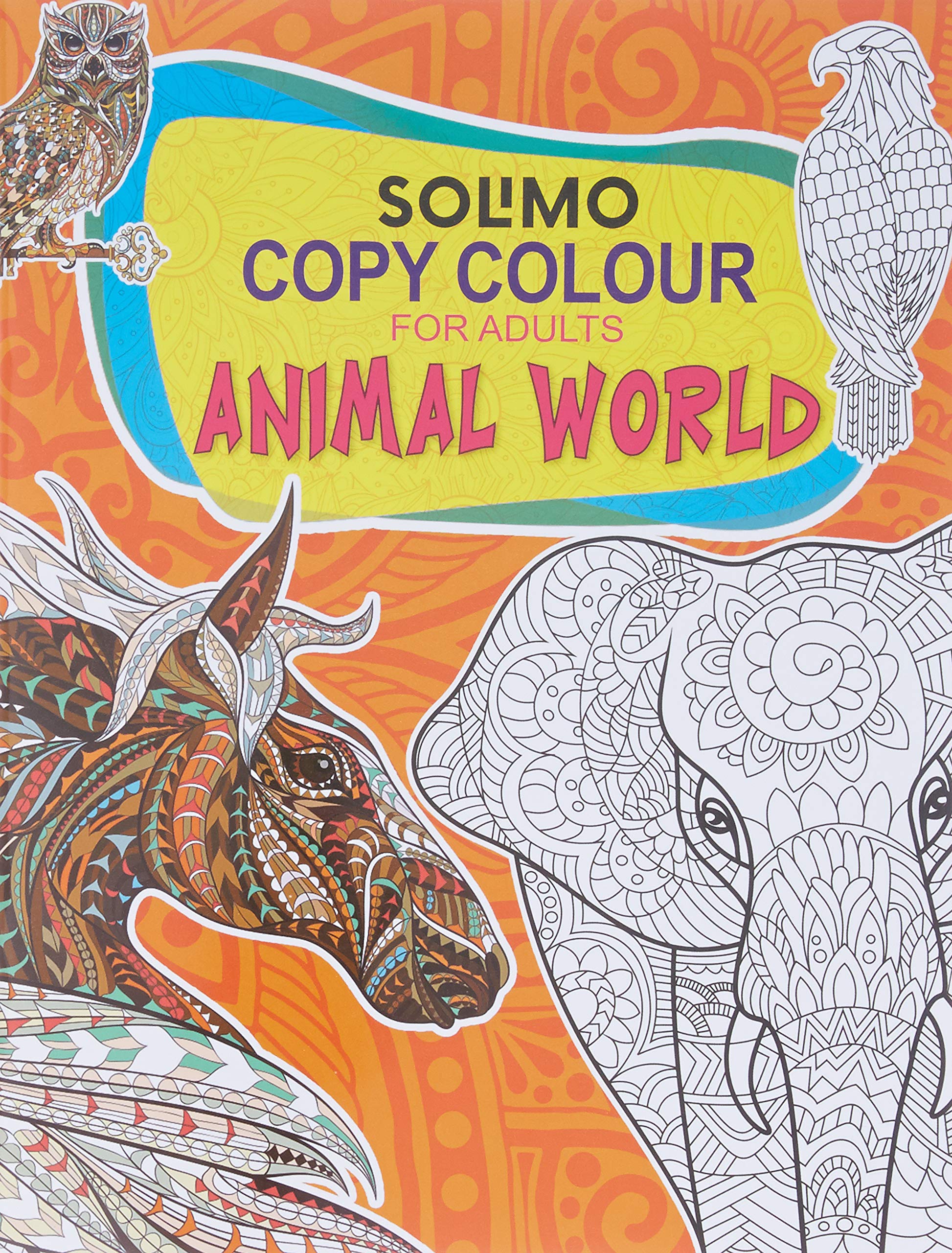 Amazon Brand  Solimo Copy Colour For Adults  Animal World
