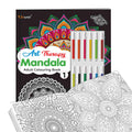 Mandala Art Kit for Adults & Kids : Art Therapy Mandala Adult Colouring Book 1 : Refreshing Mandala  Colouring Book, Coloring 