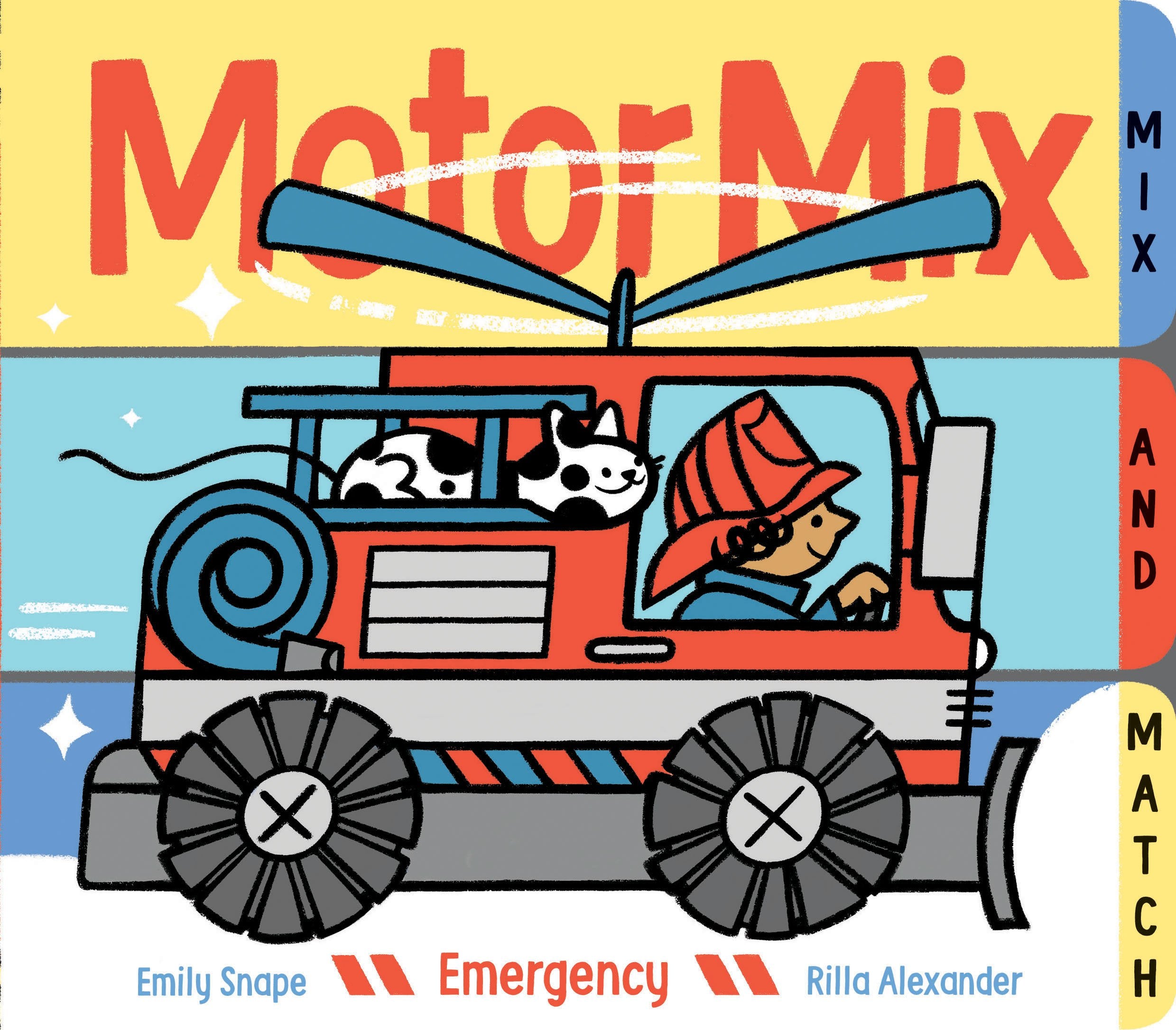 Motor Mix: Emergency: (Interactive Childrens Books, Transportation Books for Kids)