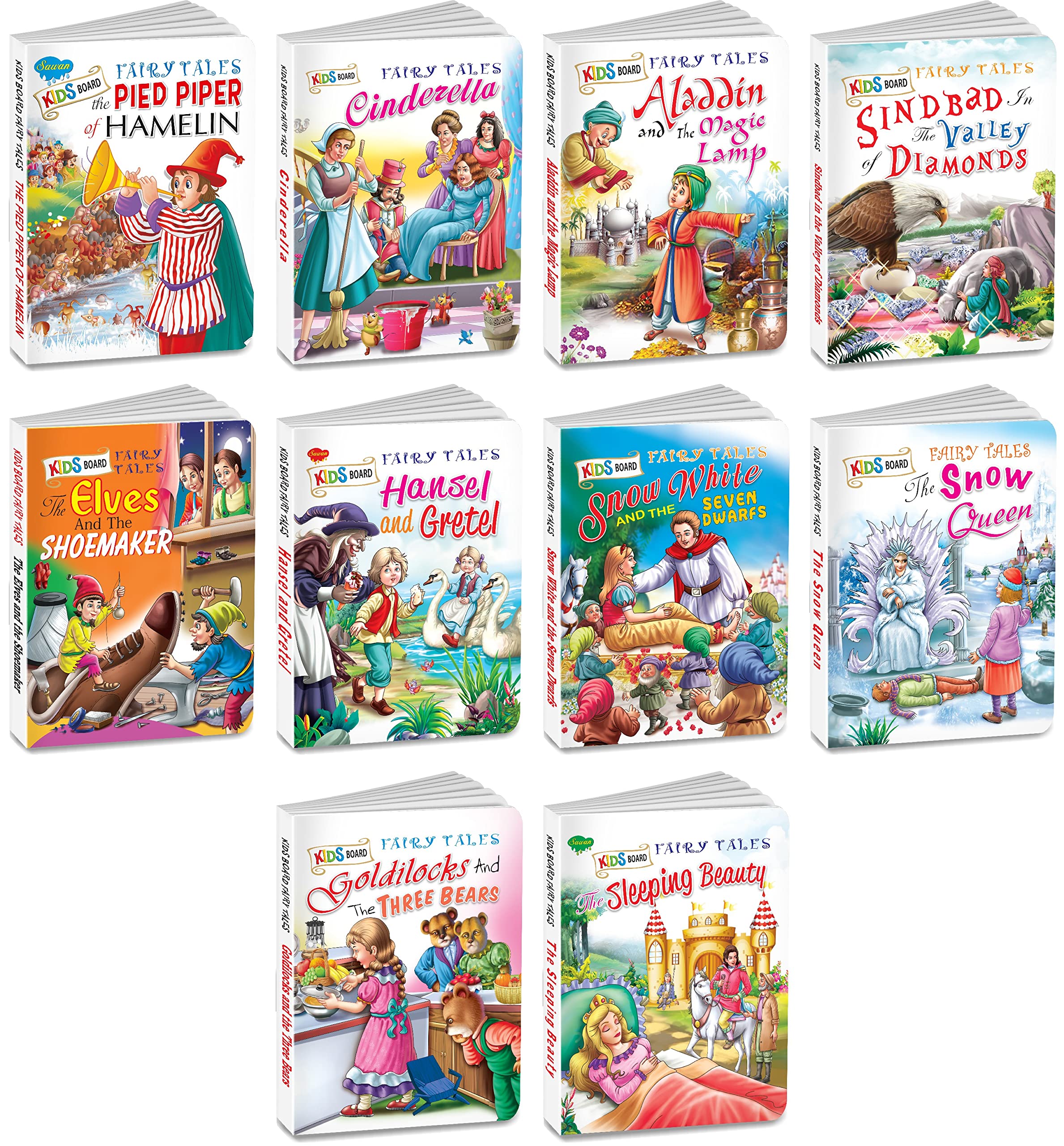 My First Kids Board Fairy Tale Combo Of 10 Books | Set Of 10 Board Books (V2)