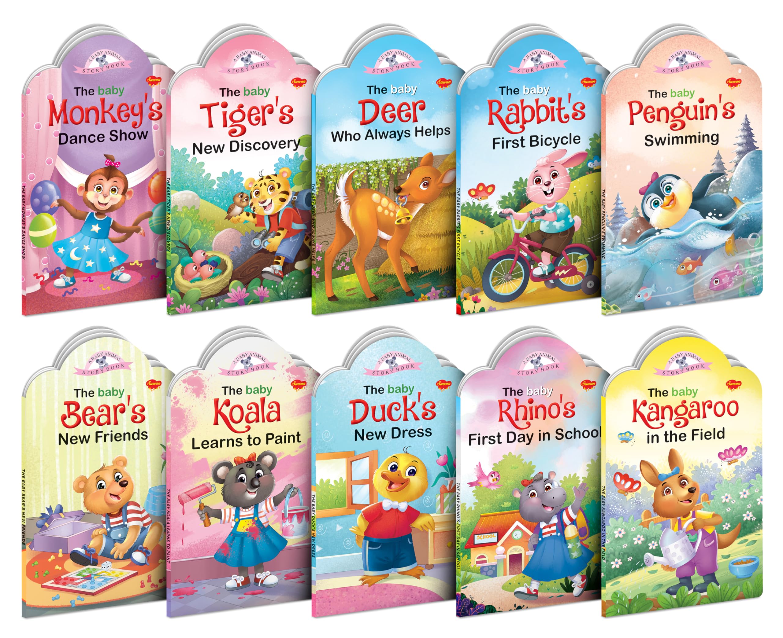 Complete combo of Baby animal books for kids : Educational books for kids, Animal story books, Picture books of animals for lear