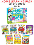 Home Learning Books Pack Age 4+ An Amazing Set of 7 Books Phonics and Reading, Early Maths, Learn to Write, Nursery Rhymes and 