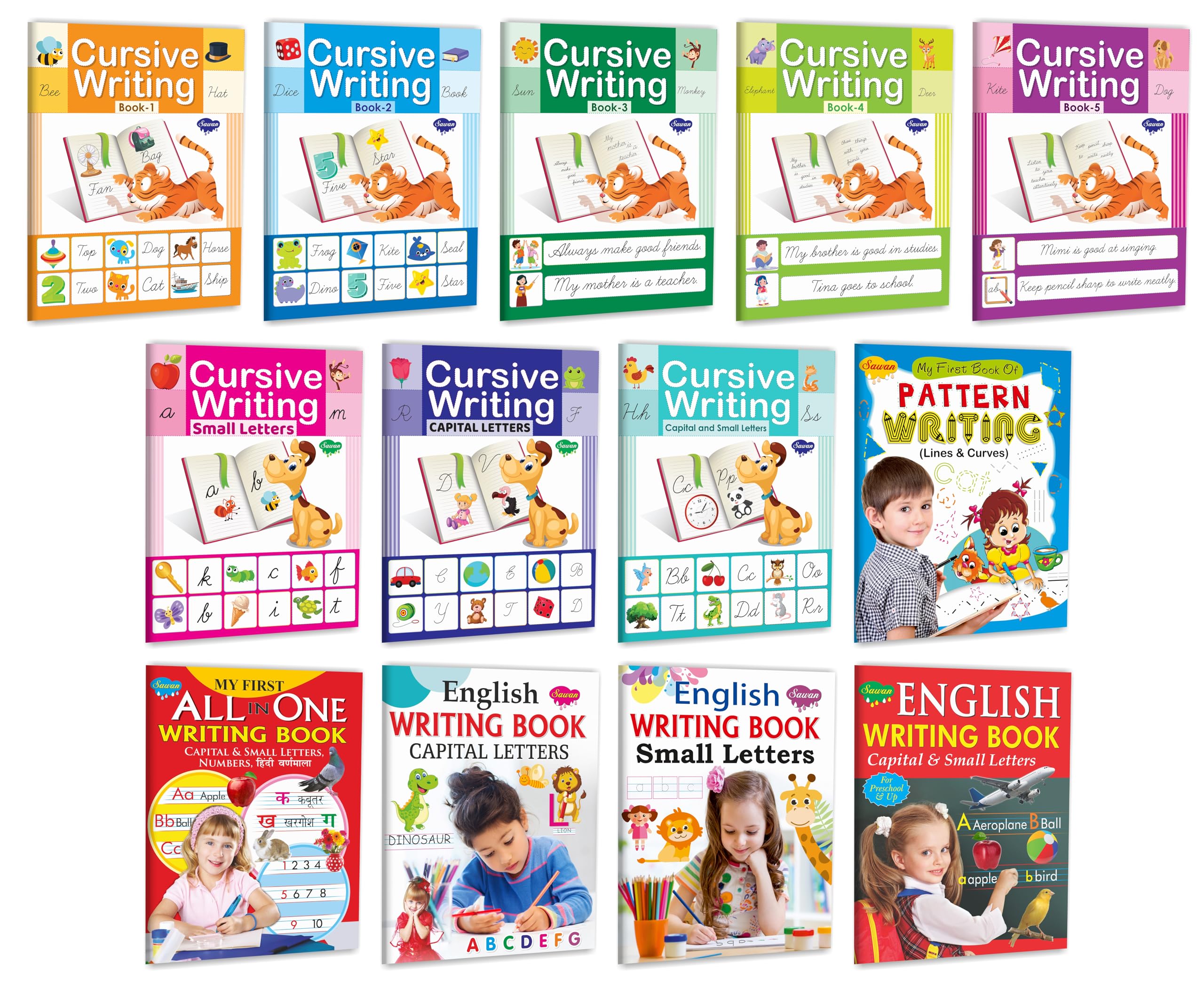 English Writing Books Complete Combo | Set Of 13 Writing Books