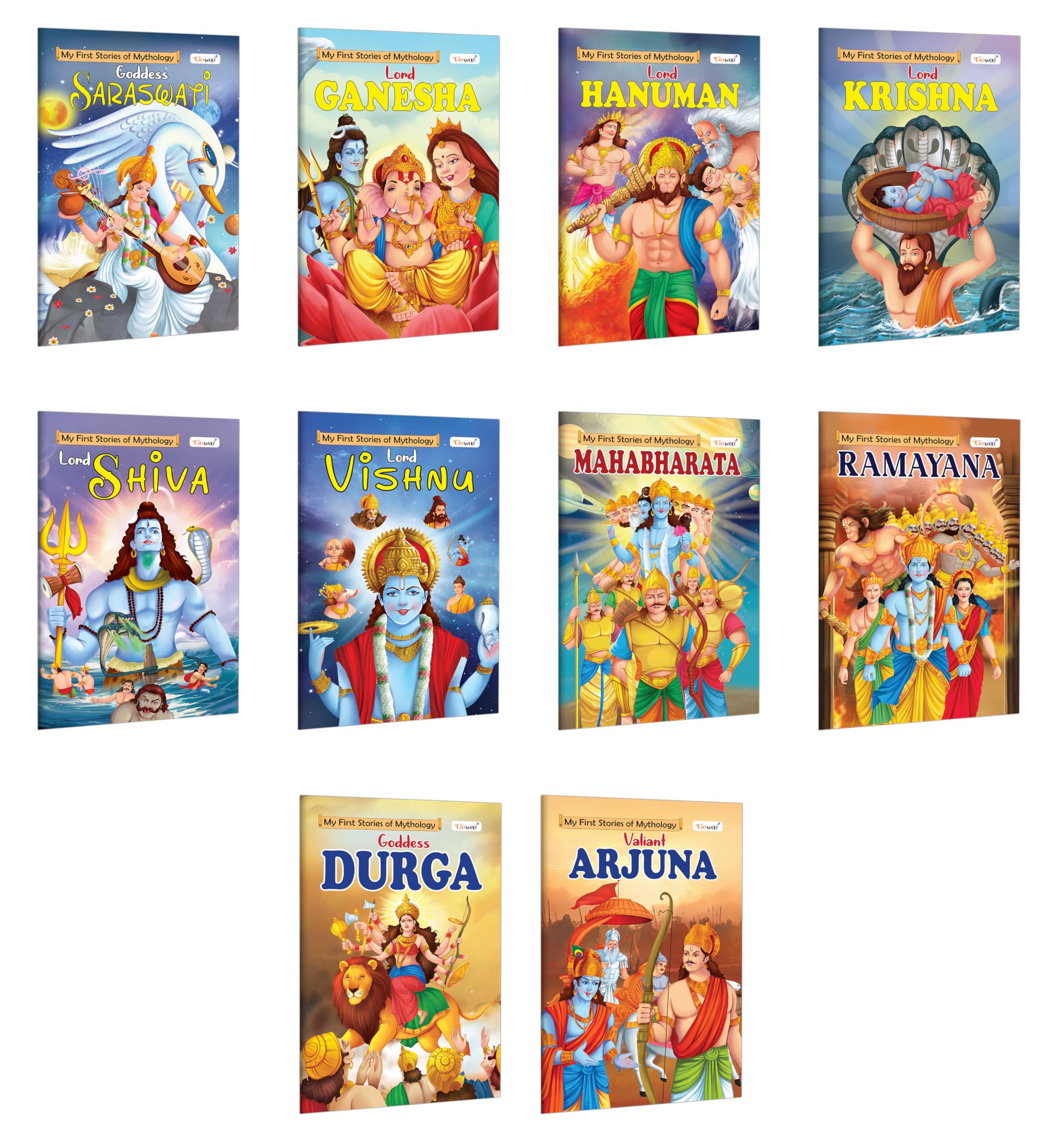 My First Mythology Story book : Arjun, Durga, Ganesha, Hanuman, Krishna, Mahabharat, Ramayan, Saraswati, Shiva and Vishnu  Bed