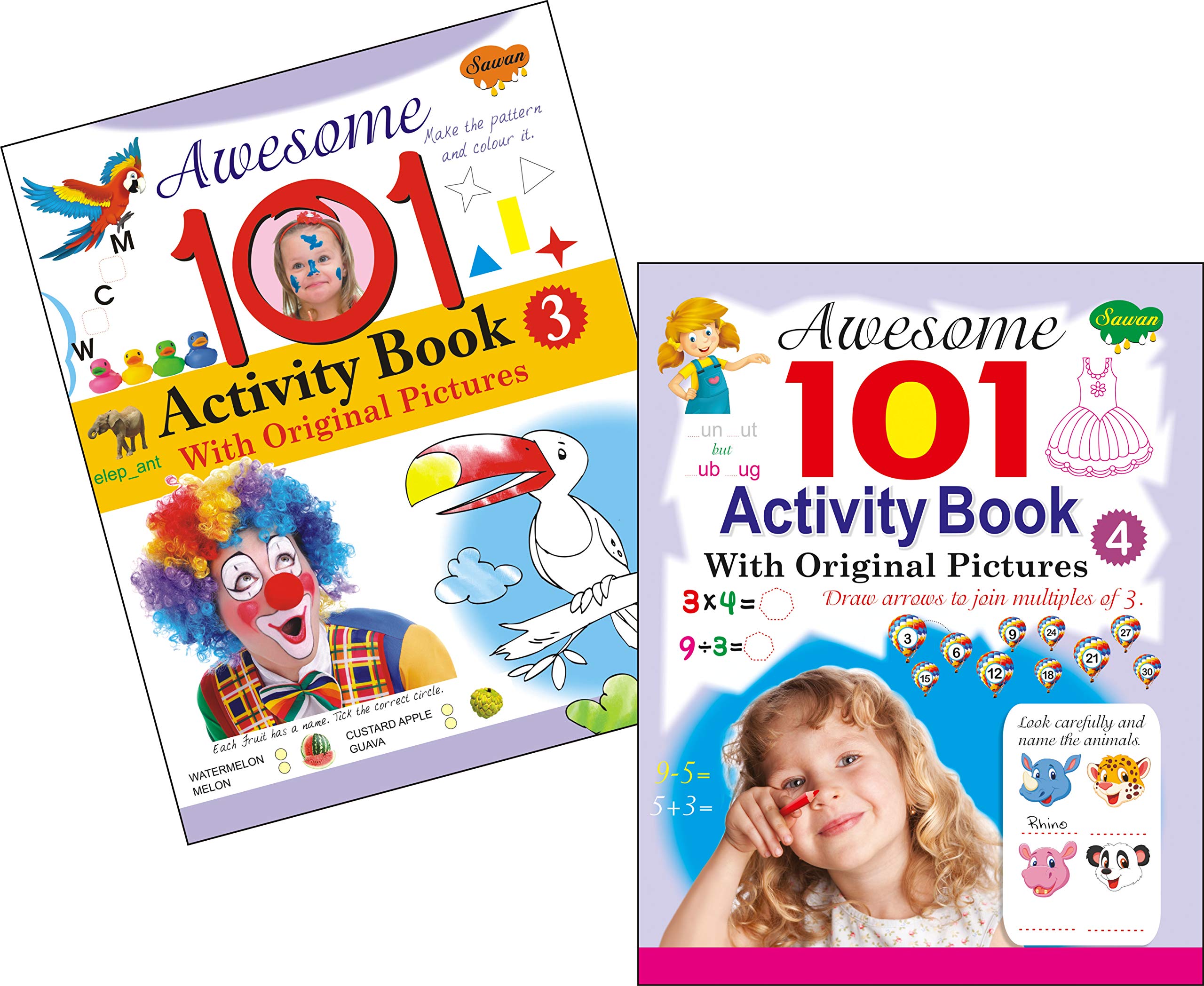Awesome 101 Activity Book1 And Awesome 101 Activity Book2 | Pack Of 2 Books
