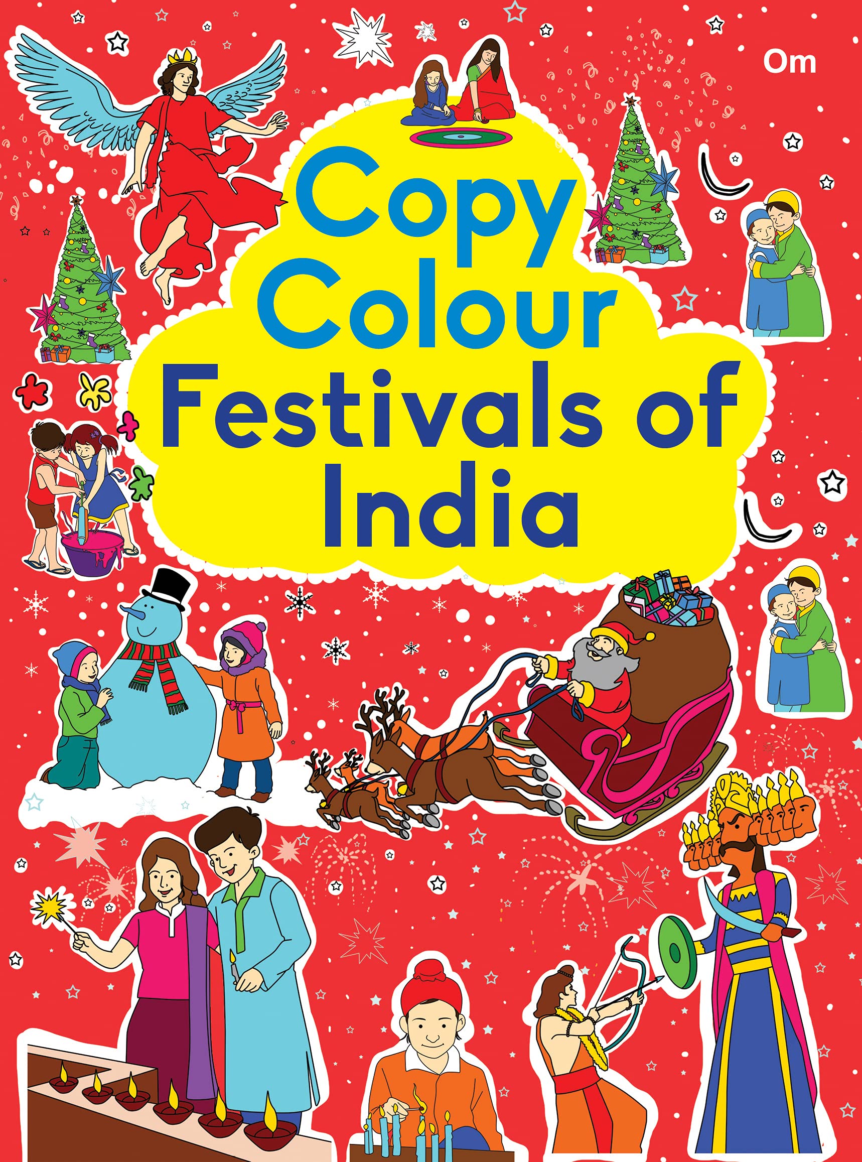 Colouring book : Copy Colour Festivals of India (Colouring book for kids)