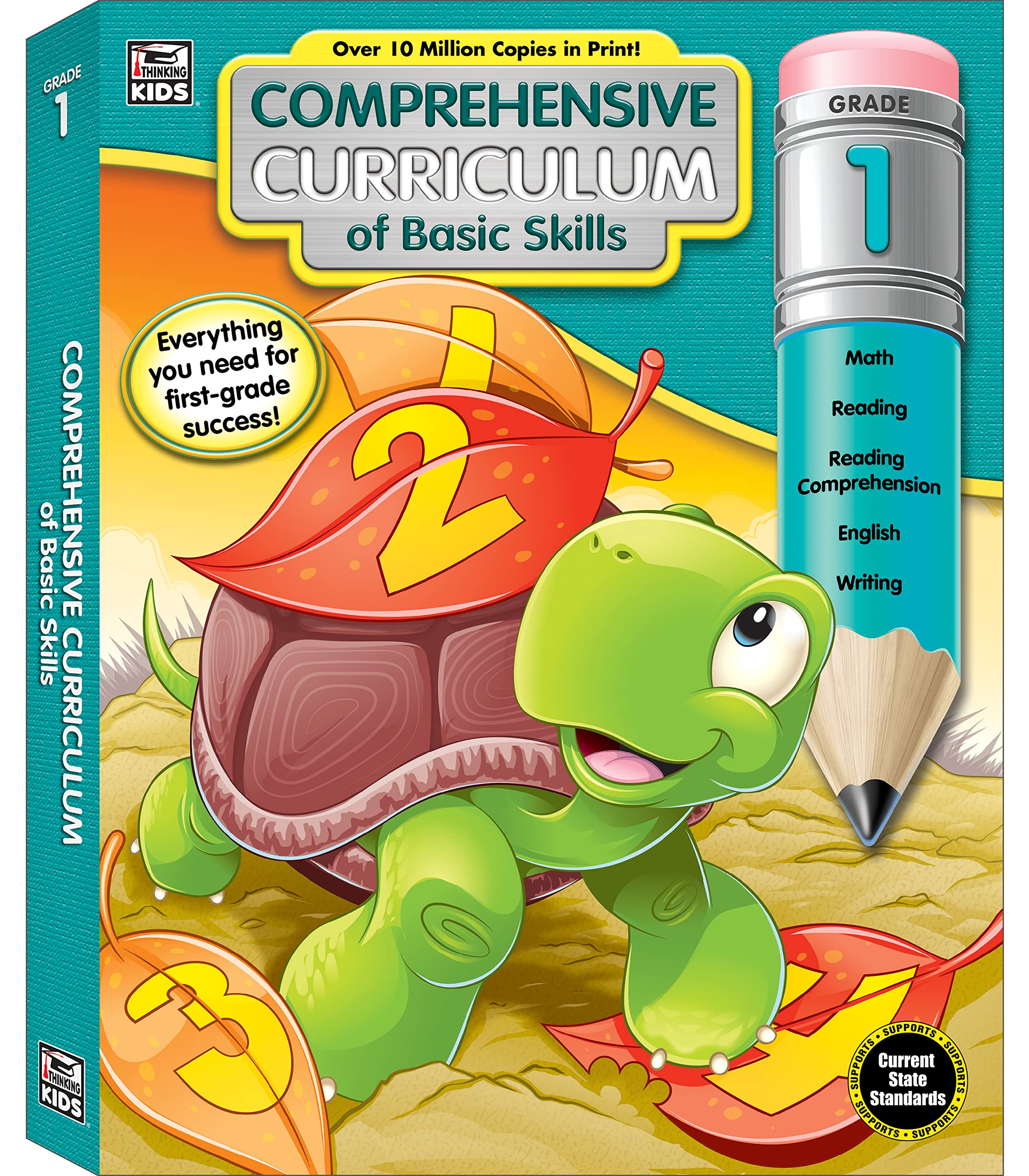 Carson Dellosa Comprehensive Curriculum of Basic Skills 1st Grade Workbook, Reading Comprehension, Language Arts, Spelling, Gram