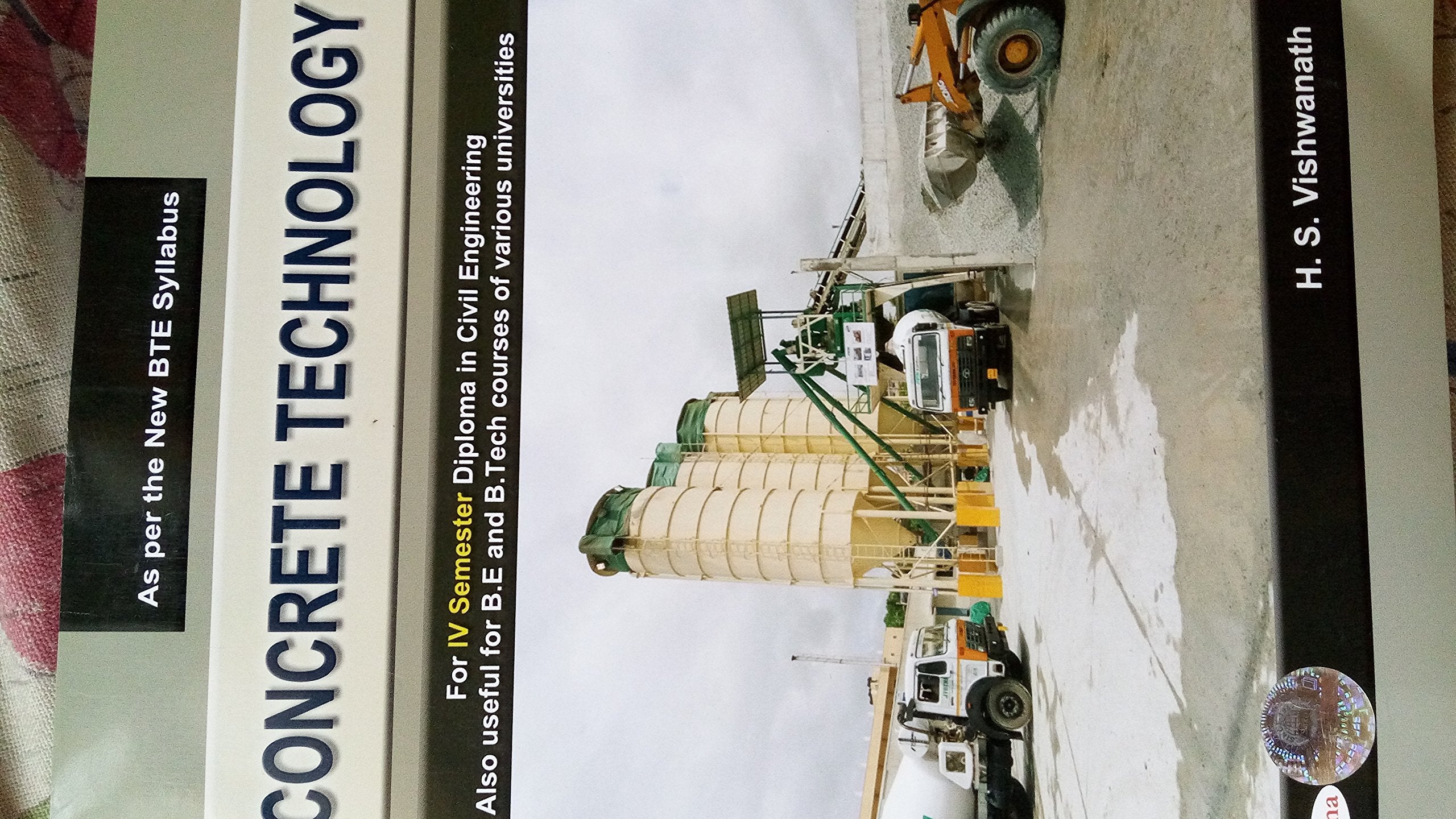 CONCRETE TECHNOLOGY FOR 4 EM DIPLOMA IN CIVIL ENGINEERING FOR BE BTECH