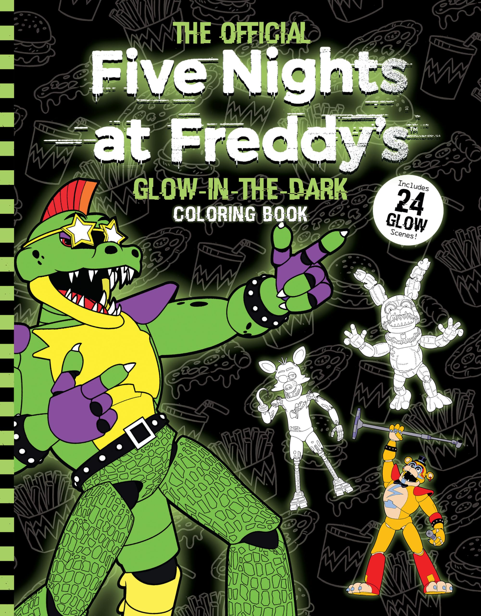 Five Nights at Freddys Glow in the Dark Coloring Book