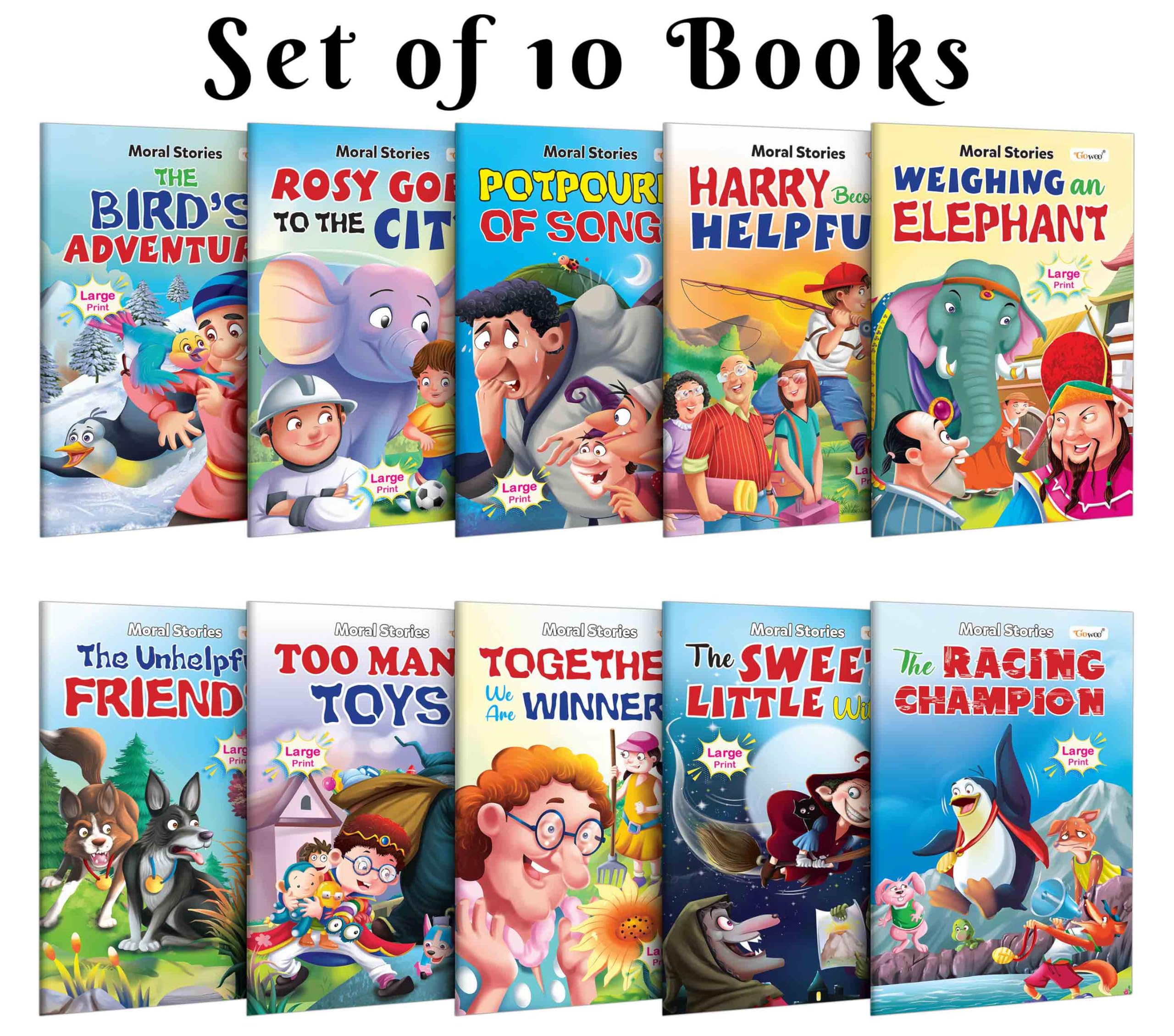 My First Picture Reading Library Pack 2 : Collection of 10 Story Books | Learning Story Book for Kids, Educational Picture Book 