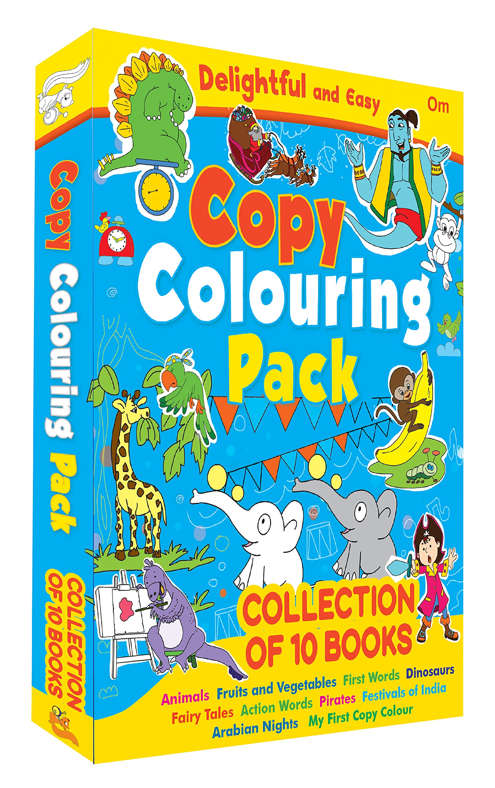 Colouring Book Set for Kids: Creative Drawing Fun with Vibrant Illustrations | EasytoColor Pages | Educational & Entertaining 