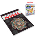 Mandala  Adult Colouring Book with 12 Colour Pencils + 1 Sharpner : mandala therapy for adults, spiritual art colouring book, c