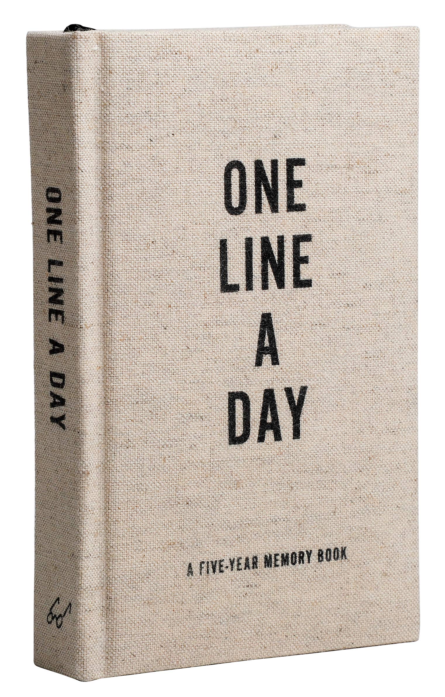 Canvas One Line a Day: A FiveYear Memory Book (Yearly Memory Journal and Diary, Natural Canvas Cover)