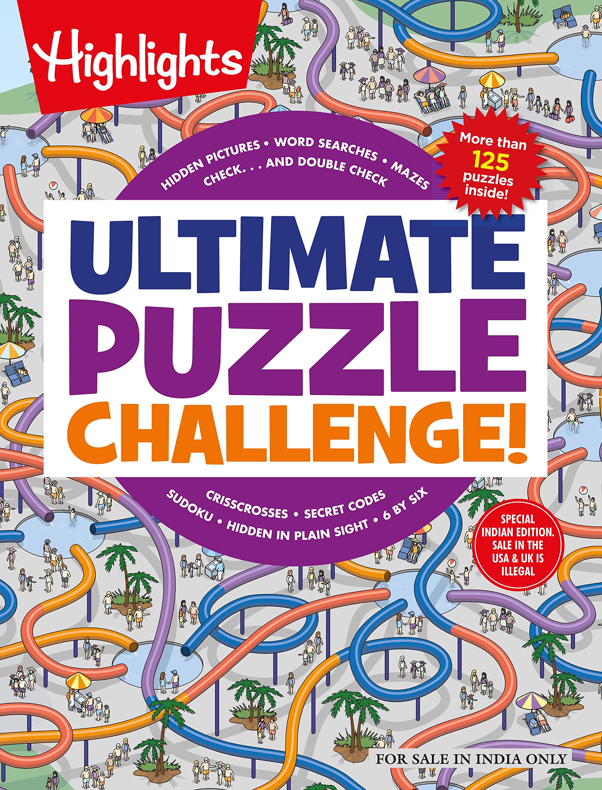 Ultimate Puzzle Challenge: More Than 125 Puzzles  Children Book (English)