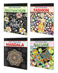 Motivation, Fashion, Mandala and Nature  Adult Colouring Book : Creative Art Therapy cololuring, Coloring Book for Adults, Mind