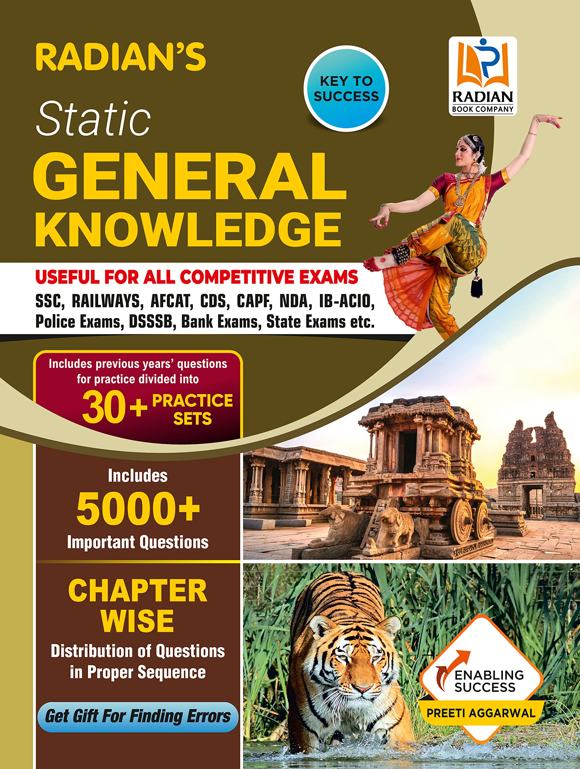 Static General Knowledge GK Book 20222023 for Competitive Exams in English with 30+ practice sets and chapterwise question bank