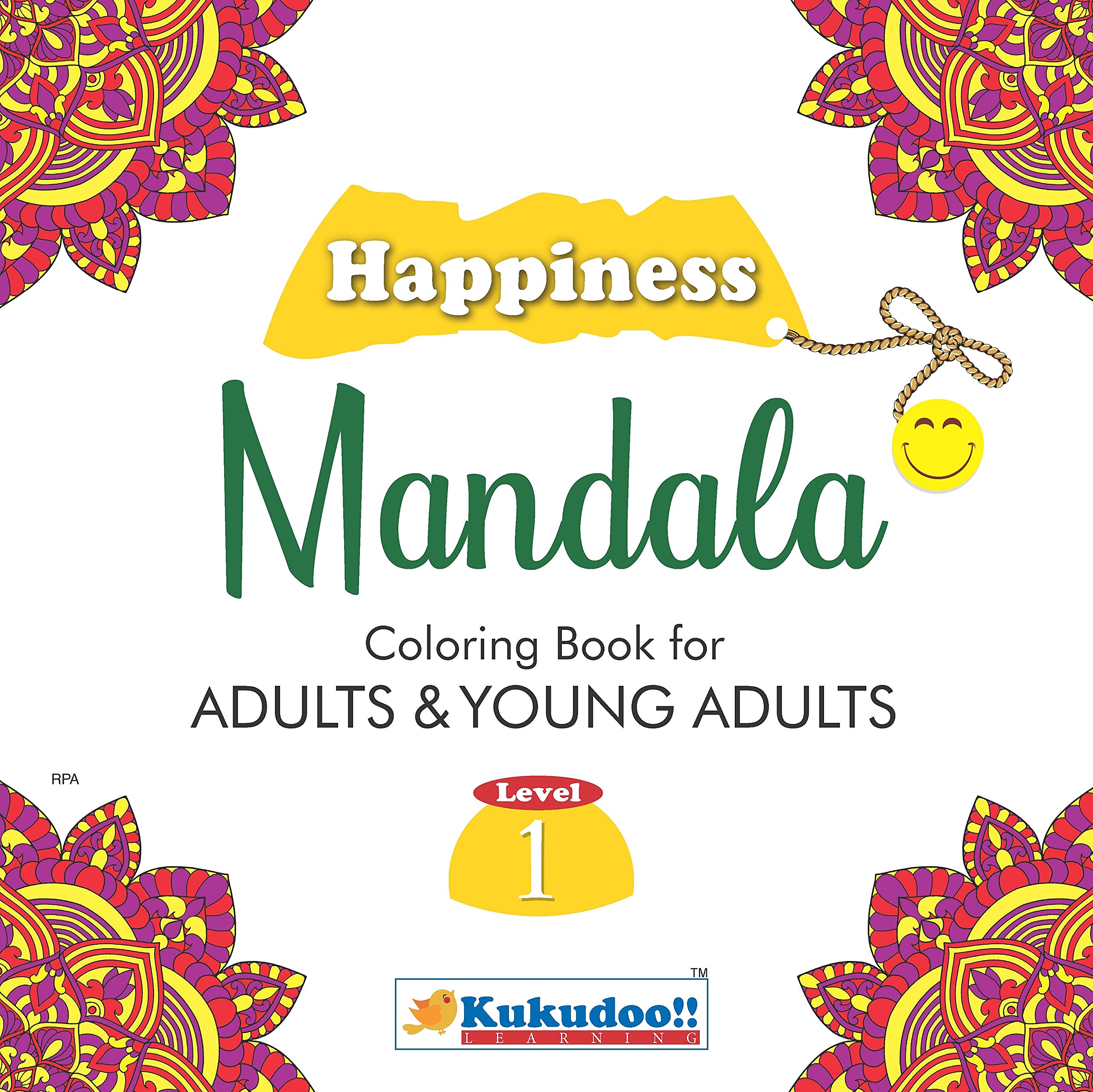 Happiness Mandala Colouring Book for Adults and Young Adults with Tear out sheets Book 1