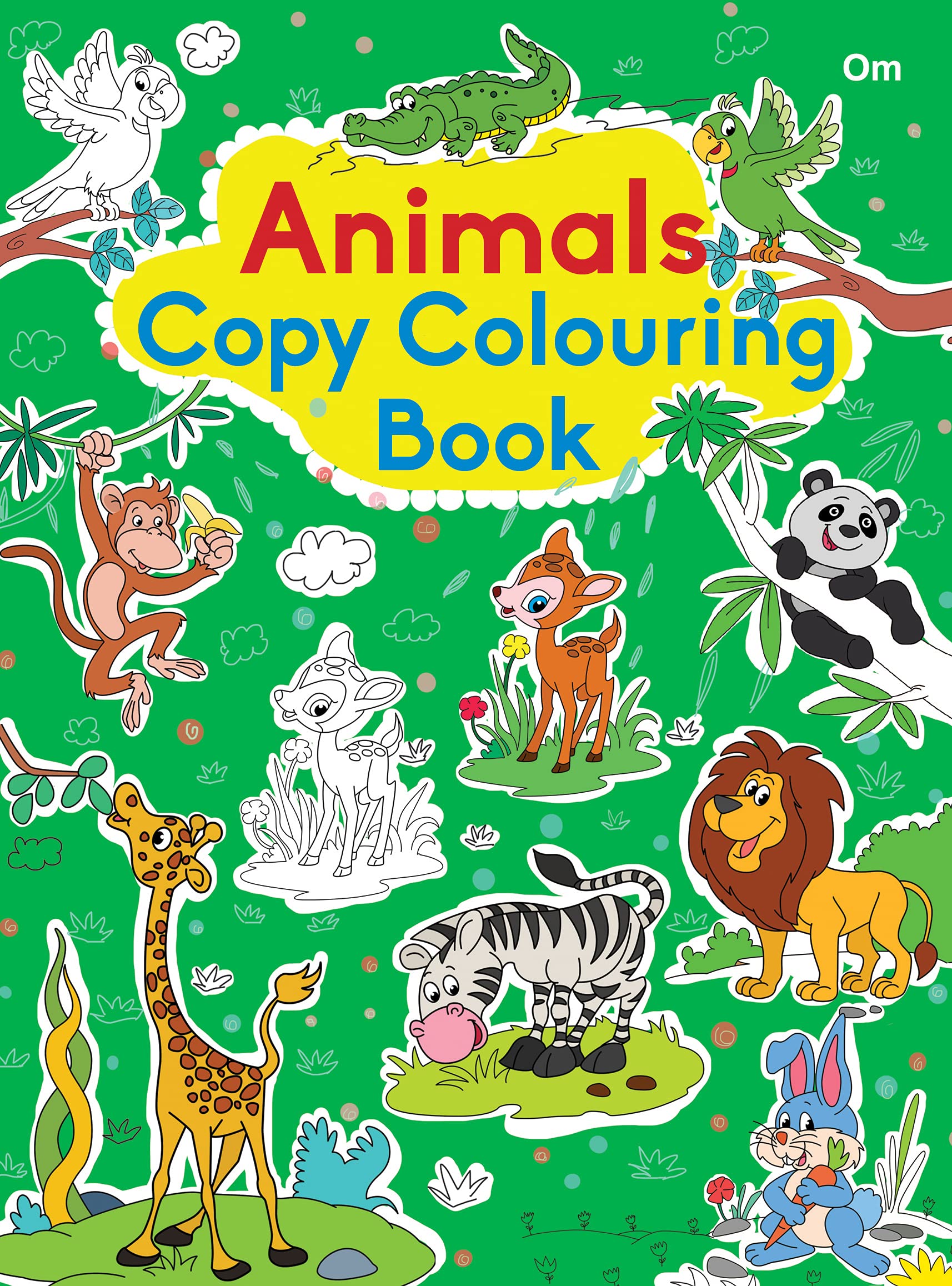 Colouring book : Copy Colouring Book Animals (Colouring book for kids)