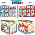My first learning library box (Red and Blue Edition) : Kids first little library, Board book for kids, Early learning books, Pic