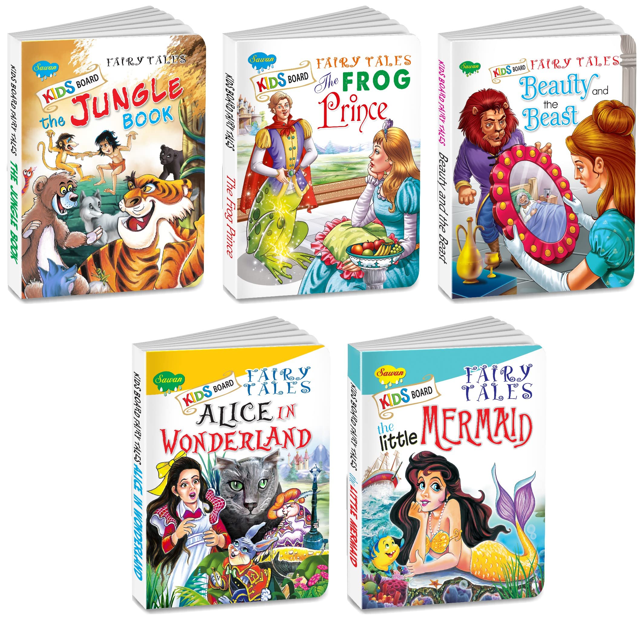 My Charming Board Books | Pack Of 5 Books (V1) | Super Jumbo Combo For Collecters And Library Kids Board Fairy Tales Books